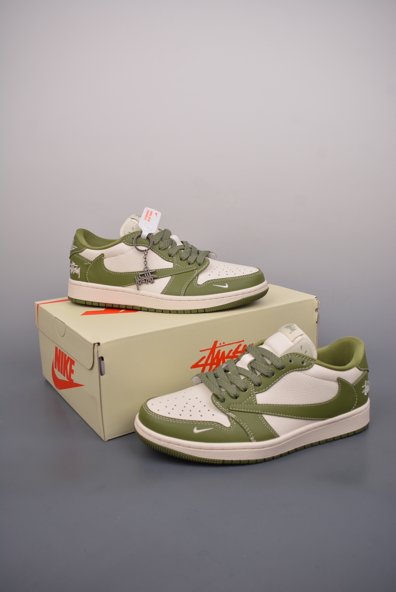 Fragment x Travis Scott x StuseyAir Jordan 1 Low Triple Joint HookThe - Shoe 5