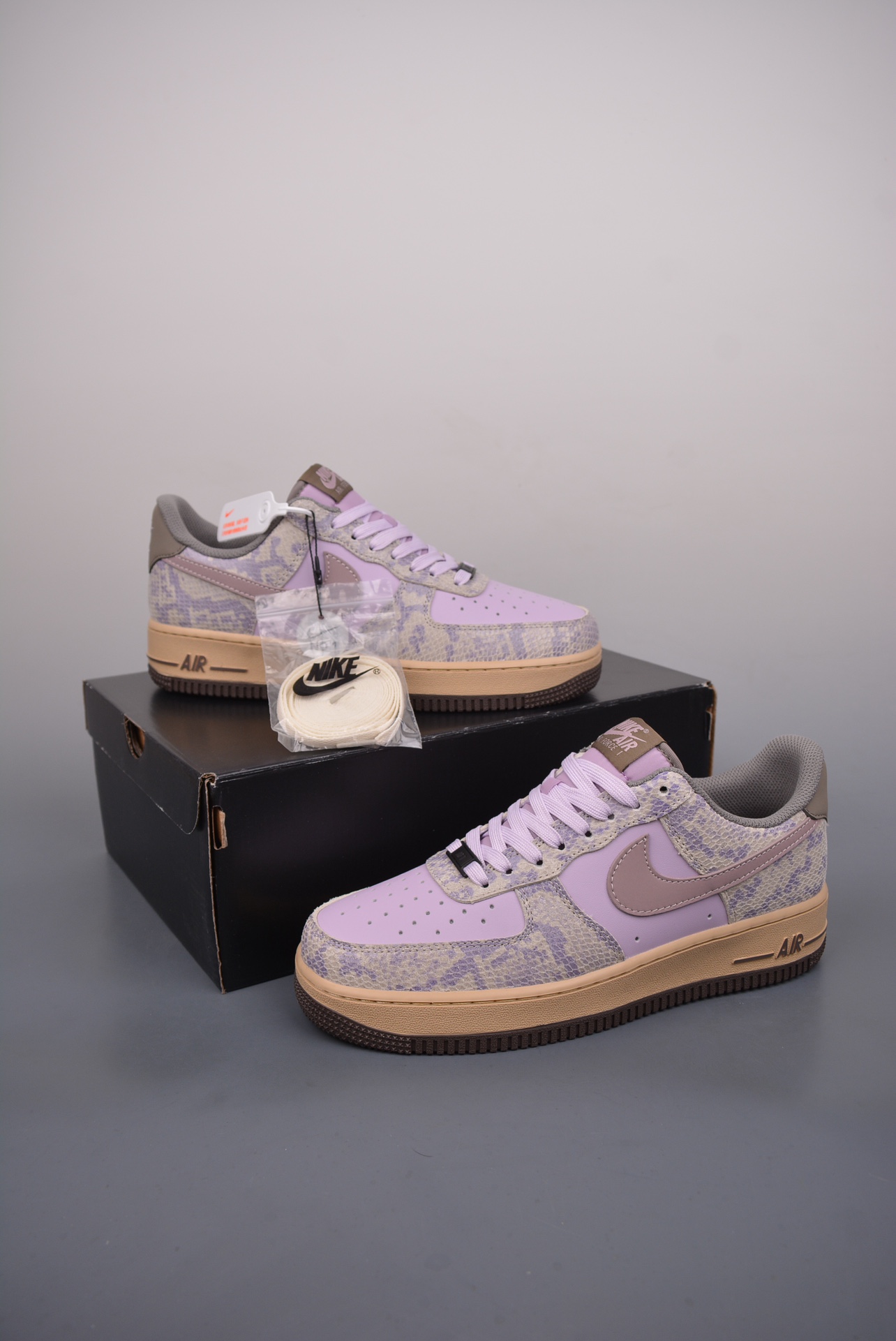 Nike Air Force 1 Low 2024版蛇鳞紫灰 5