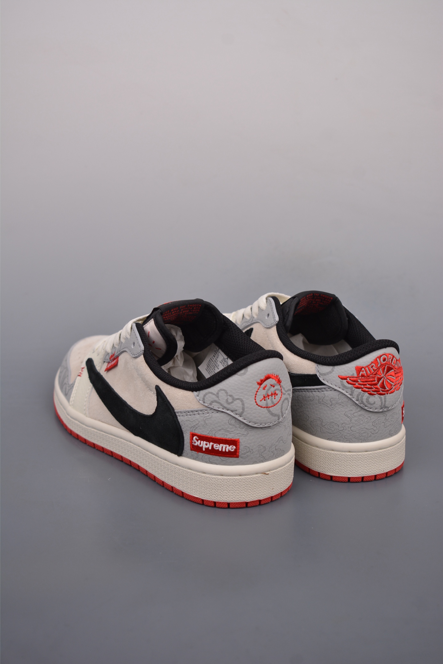 Fragment x Travis Scott x Supreme Air Jordan 1 Low 三方联名倒钩  DM7866-078