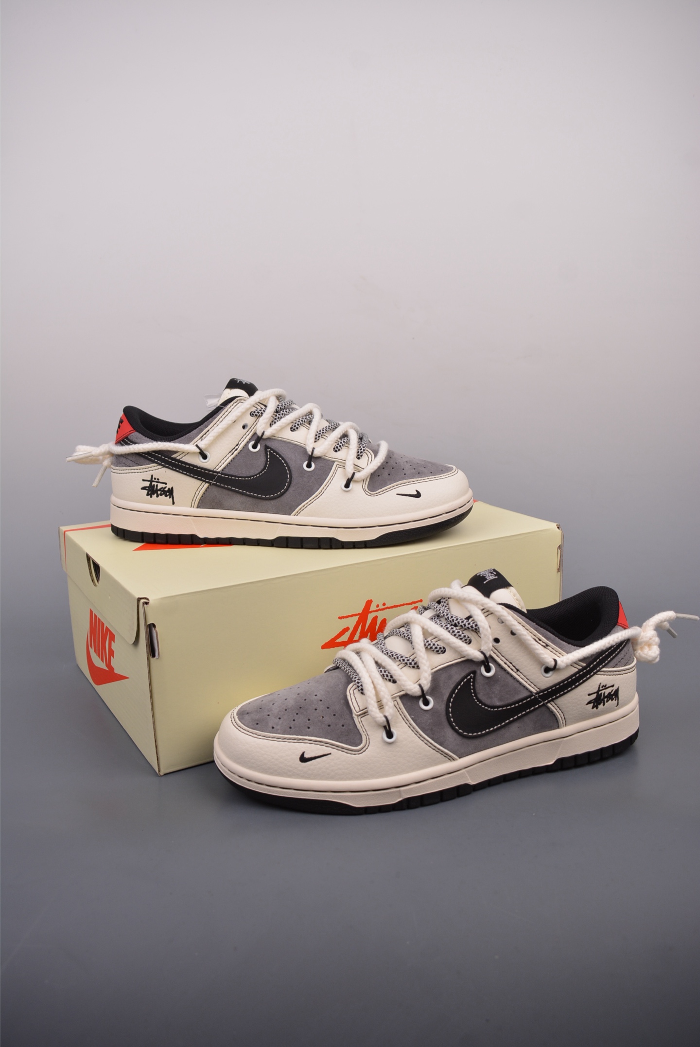 Nike SB Dunk Low 斯图西联名 解构抽绳鞋带 YX5066-208