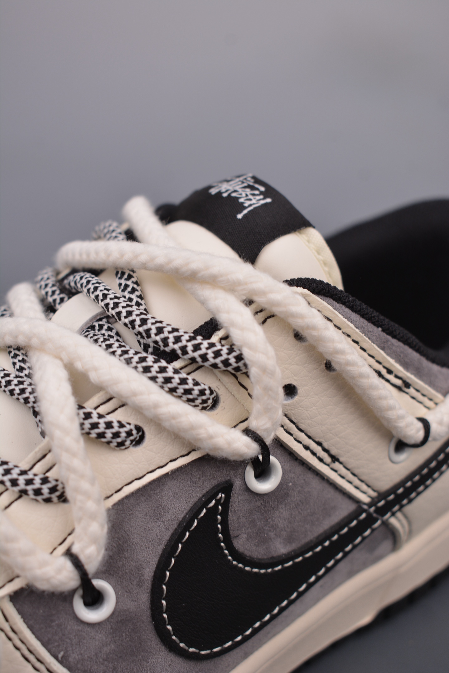 Nike SB Dunk Low 斯图西联名 解构抽绳鞋带 YX5066-208
