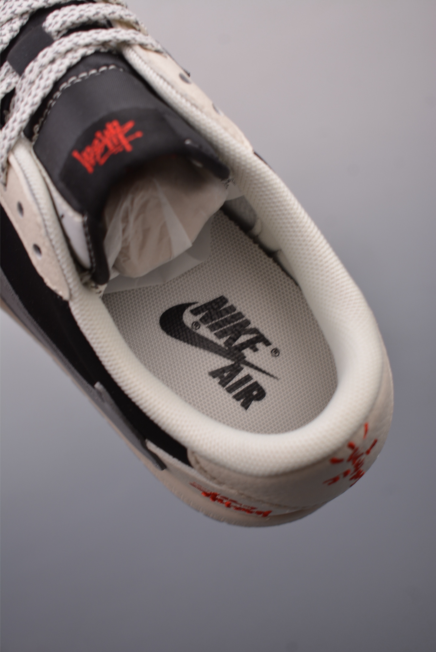 Fragment x Travis Scott x斯图西 Air Jordan 1 Low 三方联名倒钩 XZ6188-575