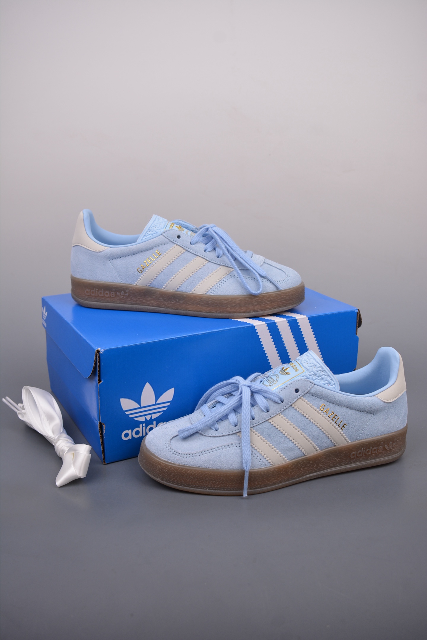160 adidas Originals Gazelle INdoor 三叶草休闲防滑耐磨低帮板鞋 JI2717