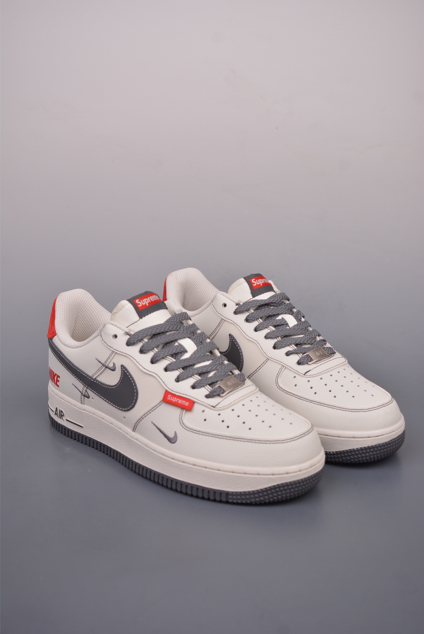 260  Nike Air Force 1 Low 白灰红 KY8899-101