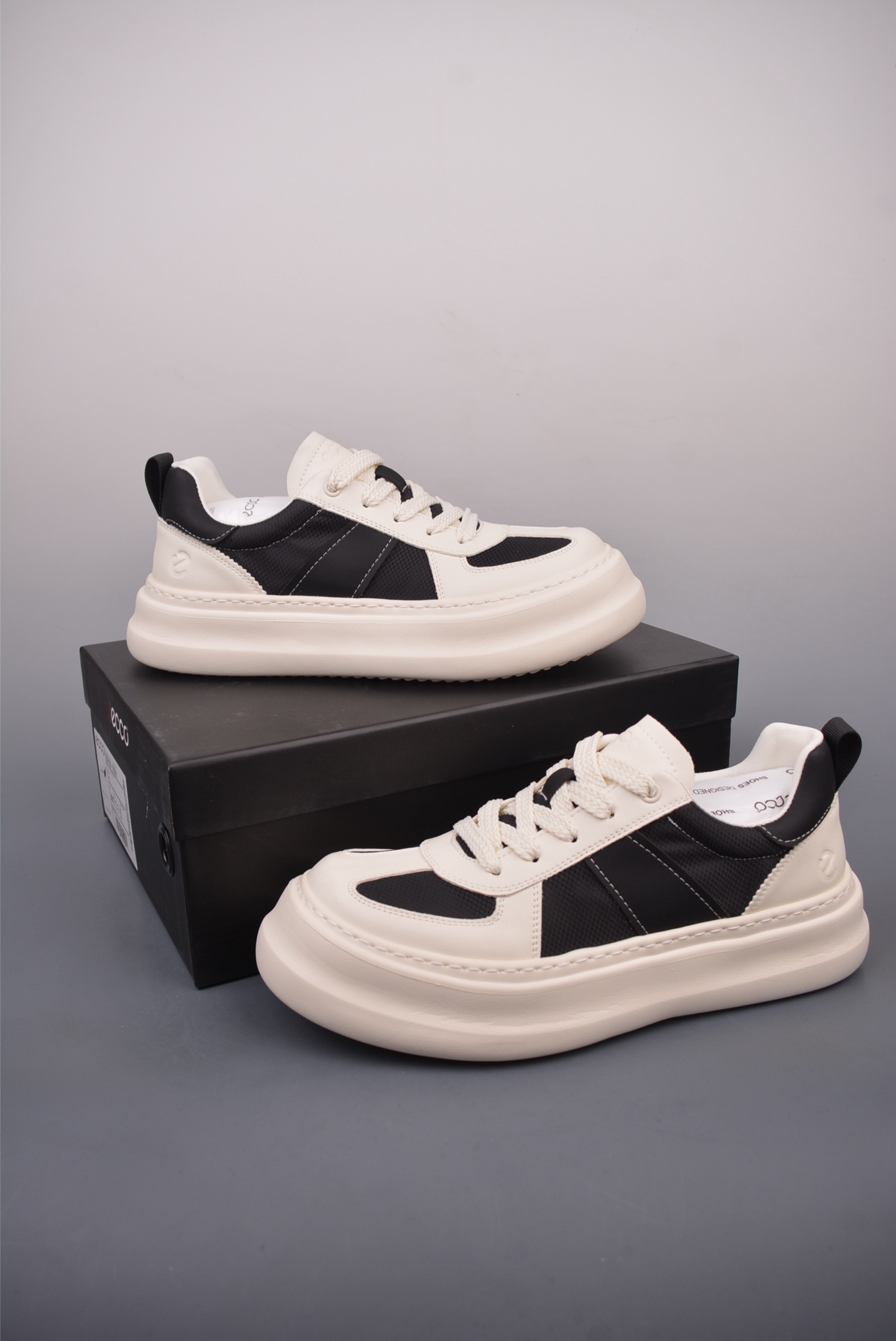 280  ECCO爱步男款休闲鞋  25年新品舒适耐磨平底板鞋   6381002135