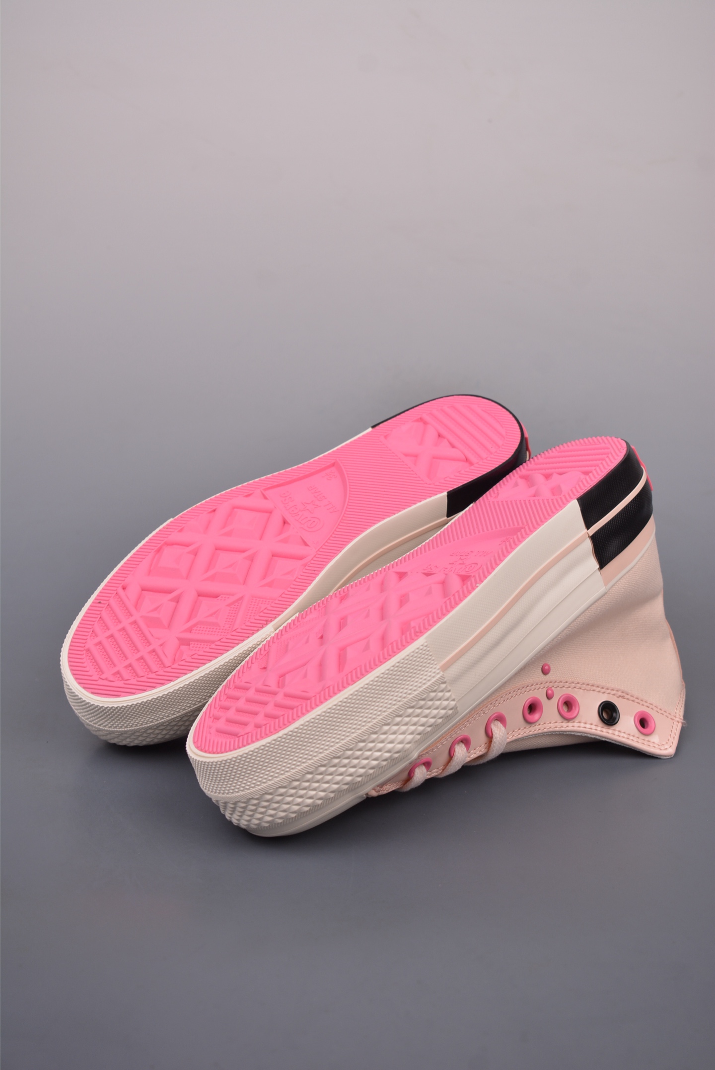 140   Converse All star lift 增高粉黑  A14825C