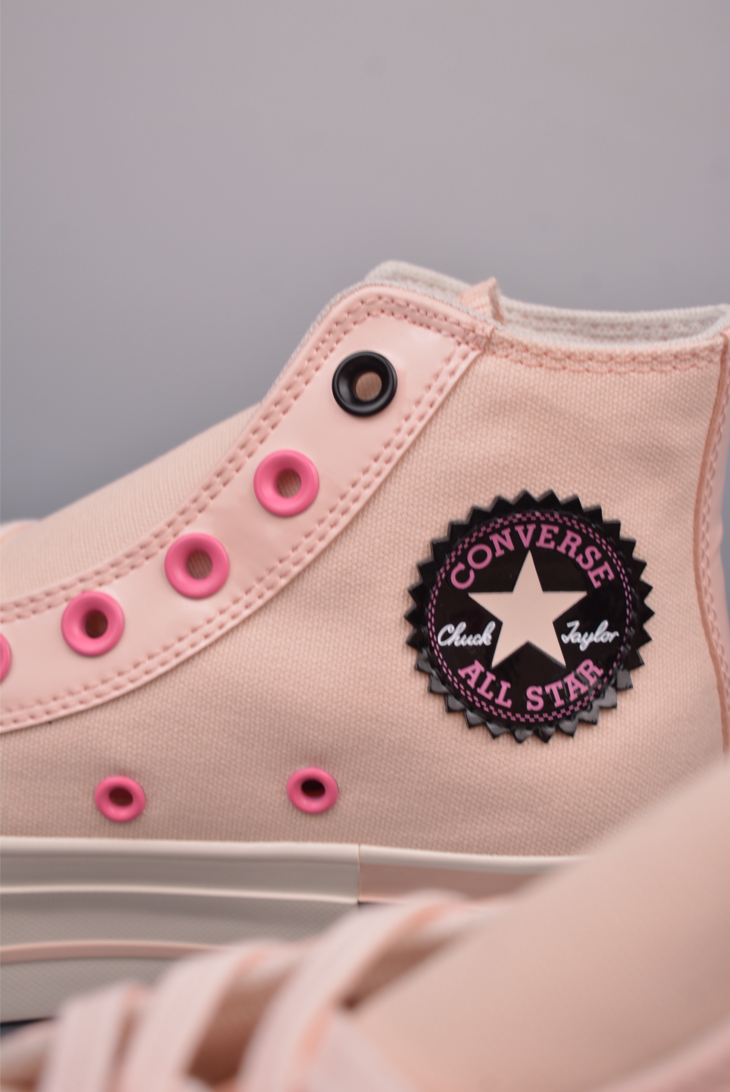 140   Converse All star lift 增高粉黑  A14825C