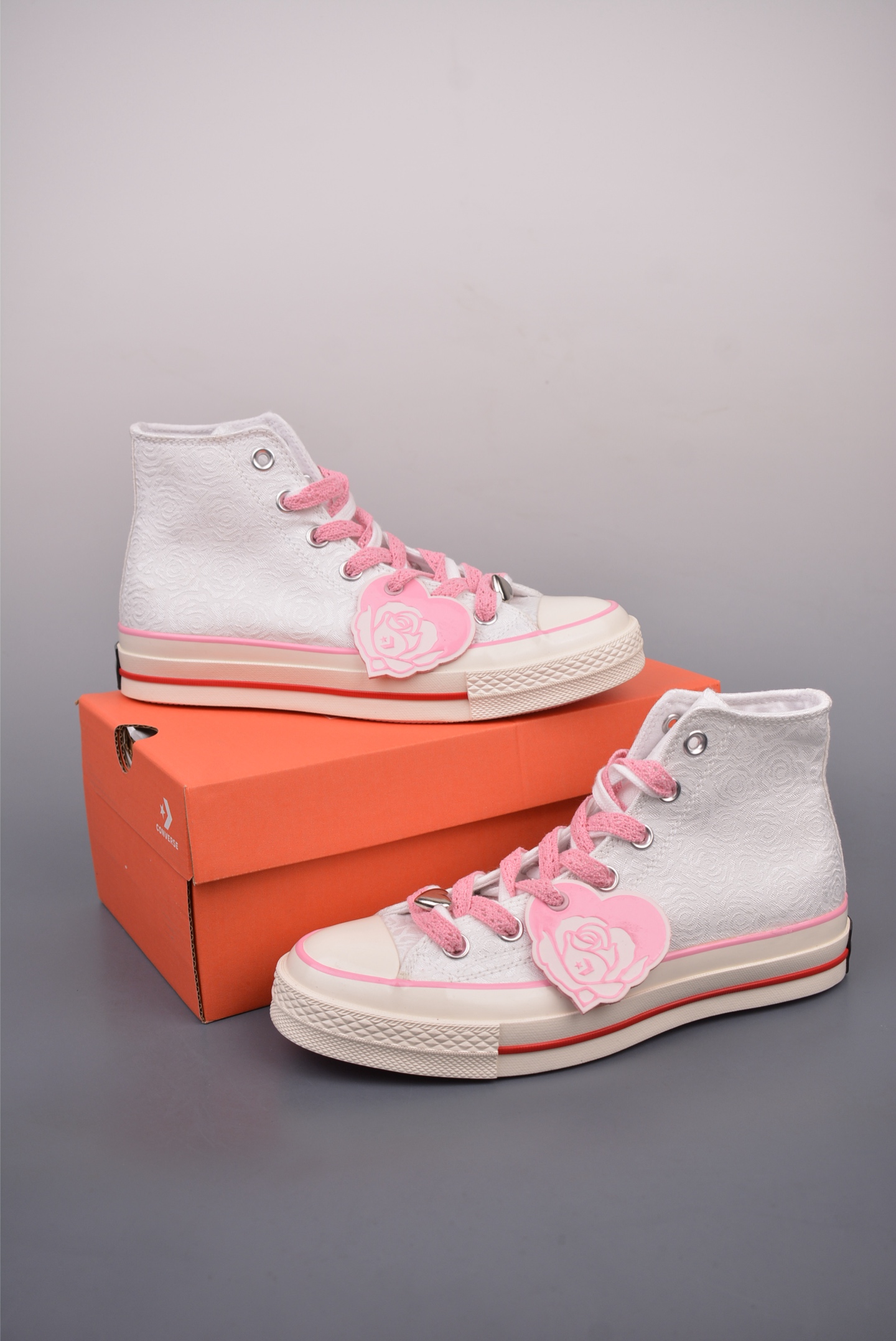 160  Converse Chuck 70 Rose Vintage 情人节限定爱心玫瑰 休闲帆布鞋  A14798C