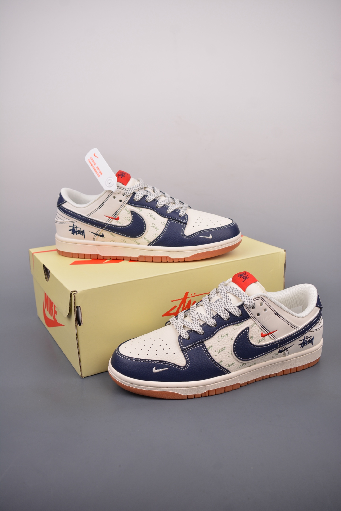 280  Nike SB Dunk Low 斯图西联名 解构抽绳鞋带  XS6078-529
