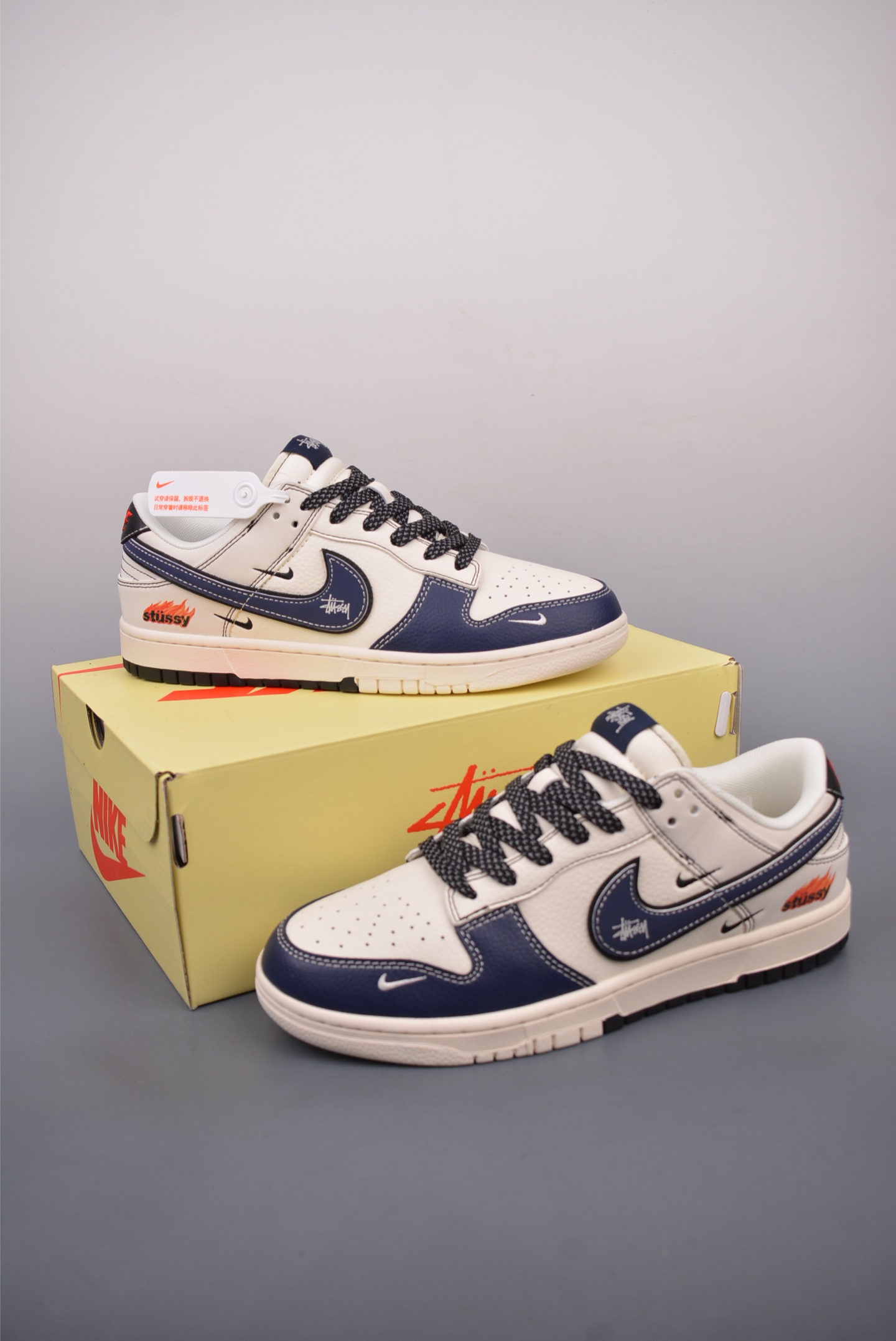 280  Nike SB Dunk Low Stussy联名 解构抽绳鞋带  ZH2598-226