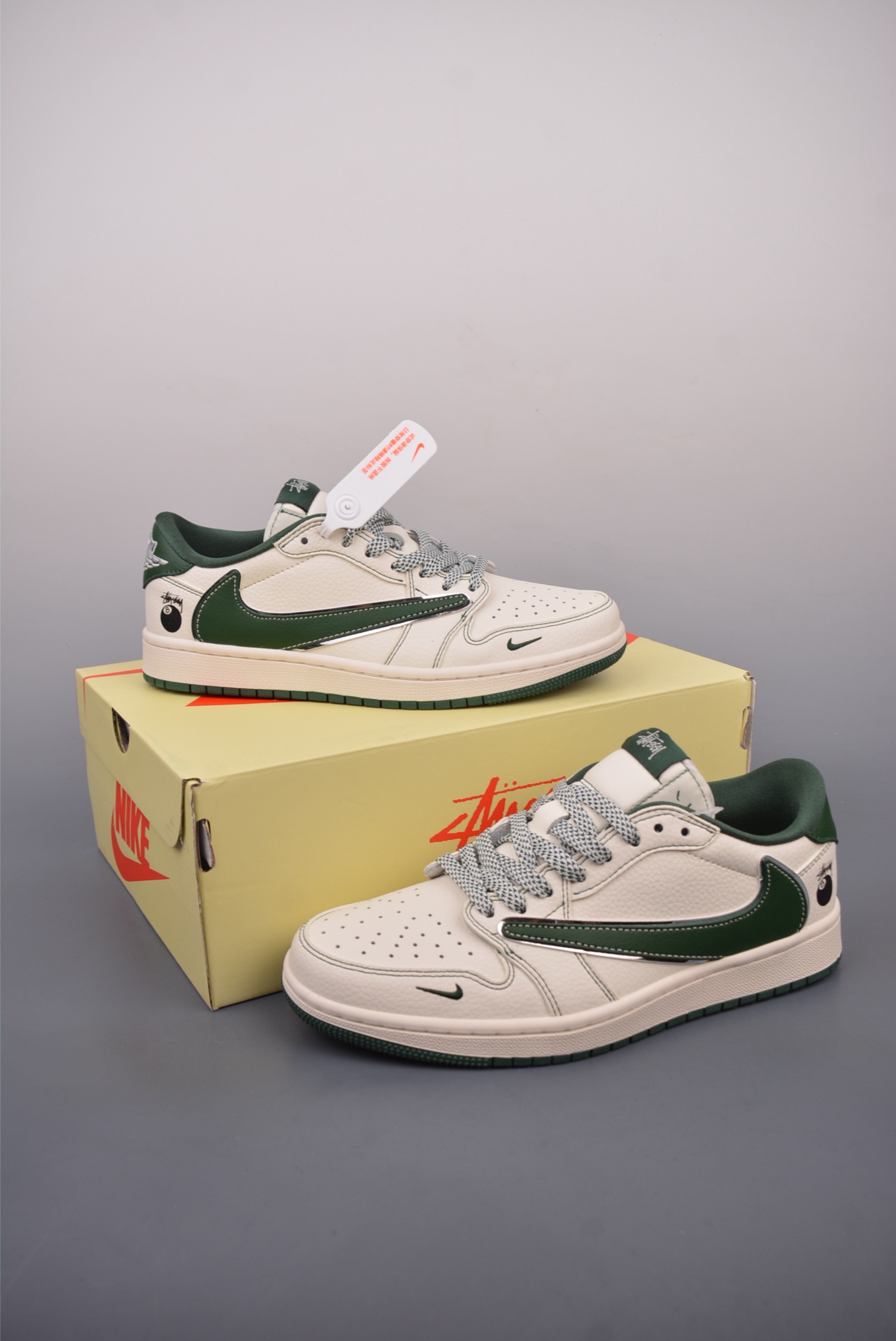 280  Fragment x Travis Scott x Dior Air Jordan 1 Low 三方联名倒钩   ZH2598-243