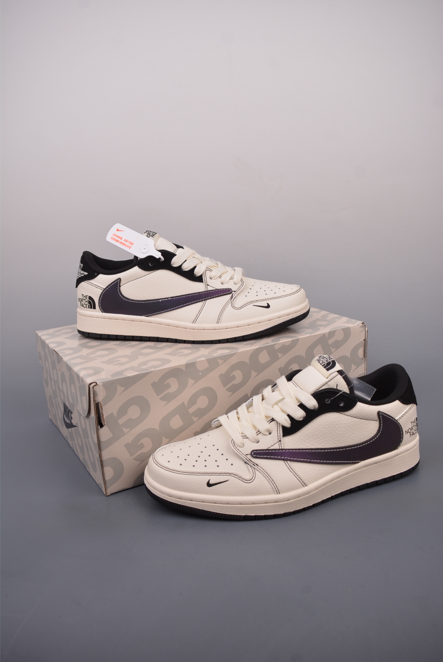 280  Fragment x Travis Scott x 北面 Air Jordan 1 Low 三方联名倒钩   XS6089-509