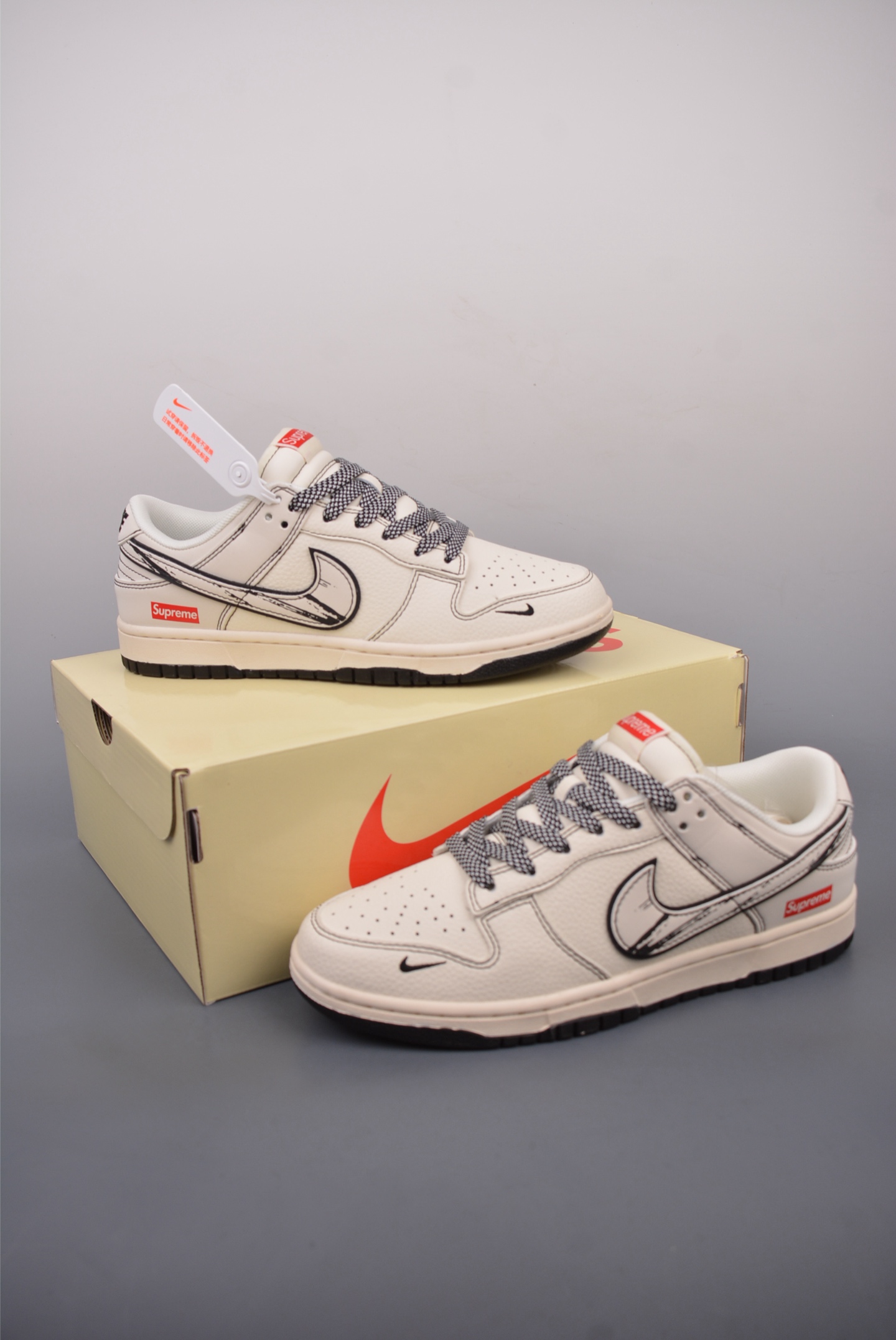 280  Nike SB Dunk Low Supreme联名 解构抽绳鞋带  JJ2508-560