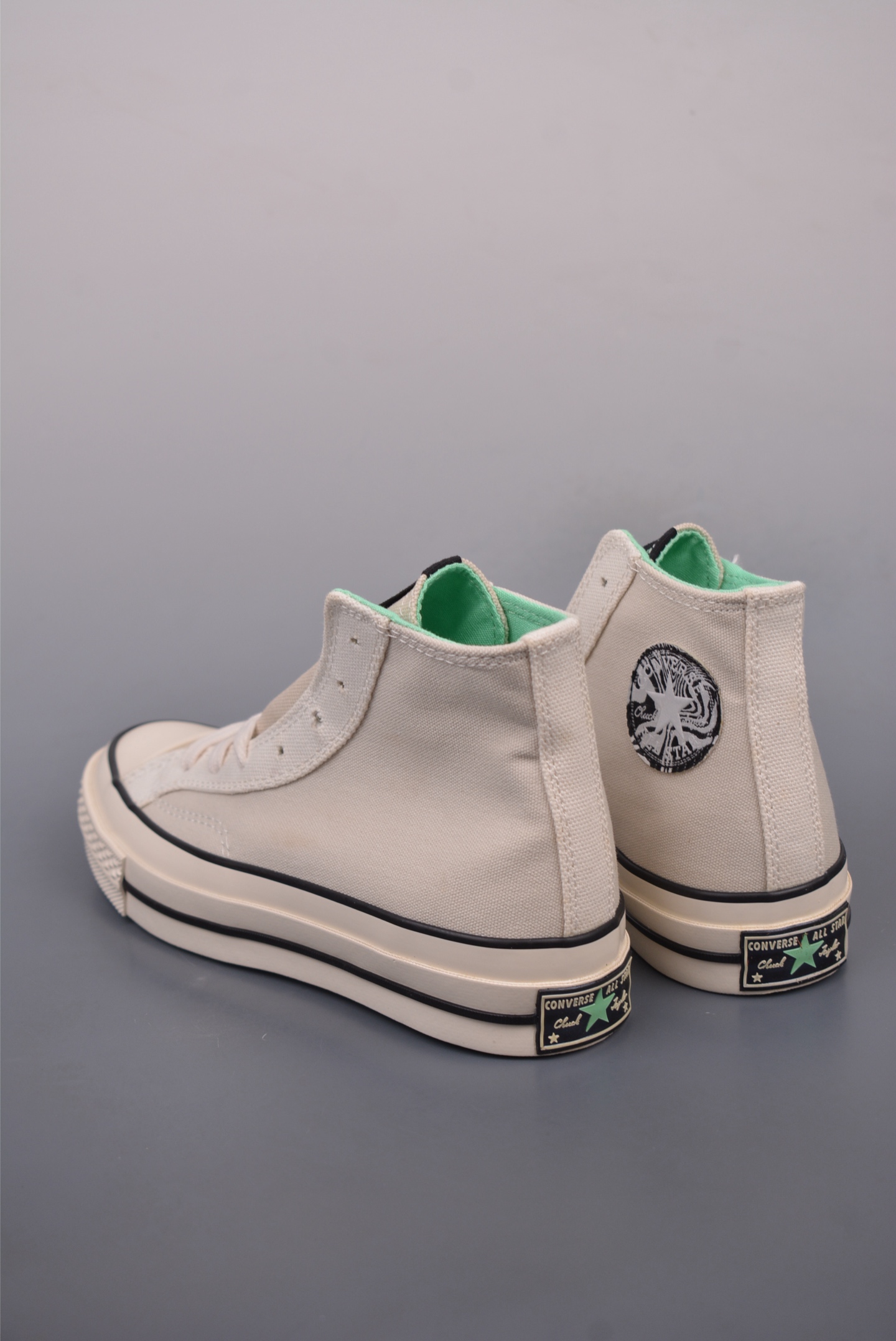 130  Converse Chuck 70s 灰白绿  夏季新品 拼接白绿撞色帆布鞋  A00742C