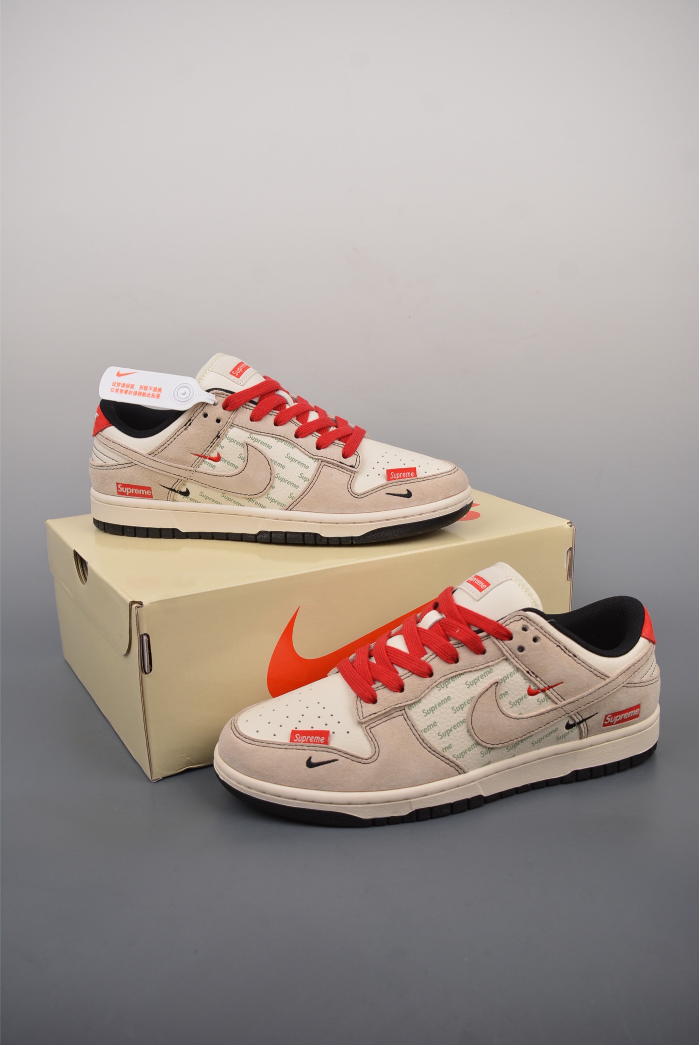 260  Nike SB Dunk Low Supreme联名 解构抽绳鞋带  XS1086-024