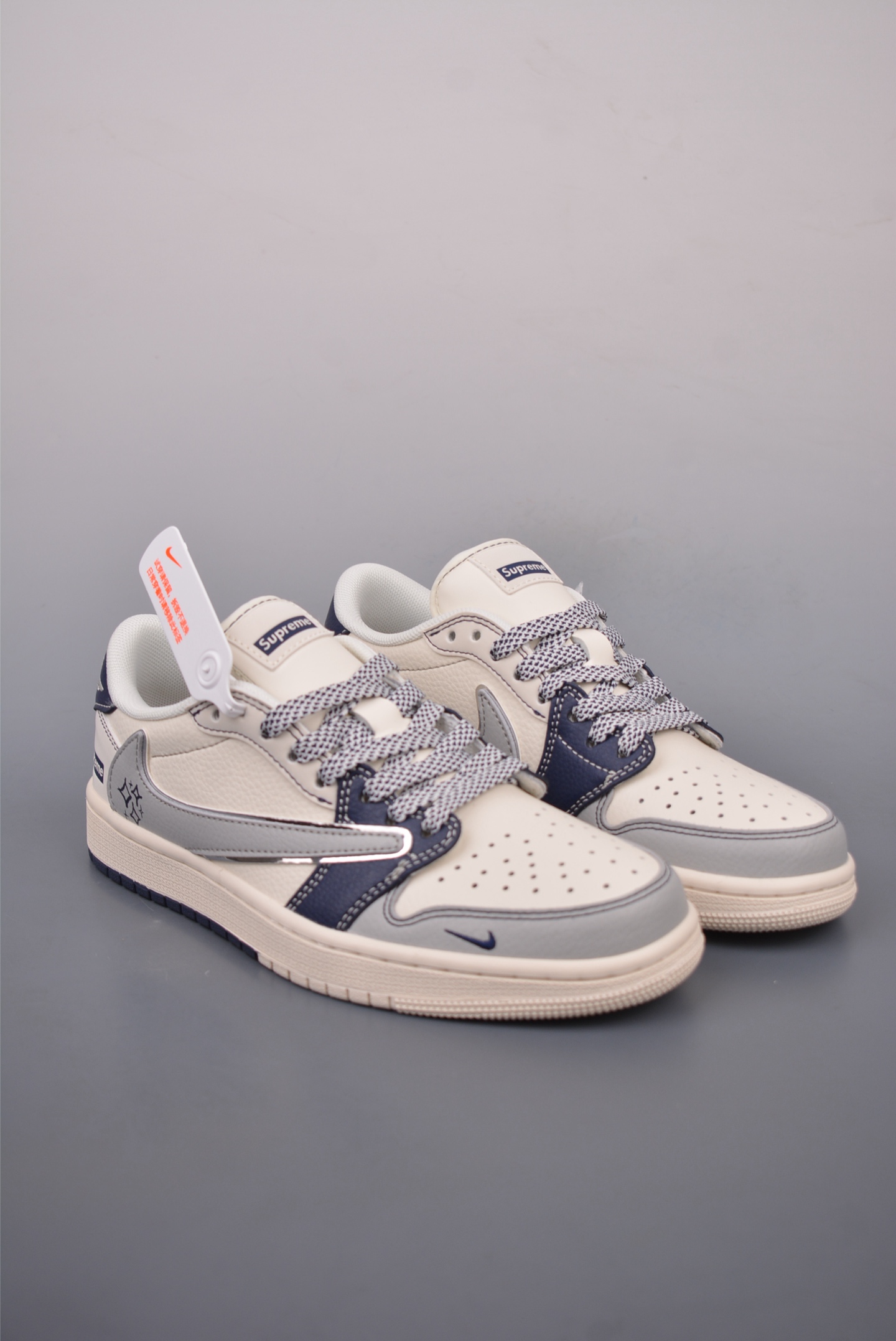 280  Fragment x Travis Scott x Supreme Air Jordan 1 Low 三方联名倒钩   XS7089-549