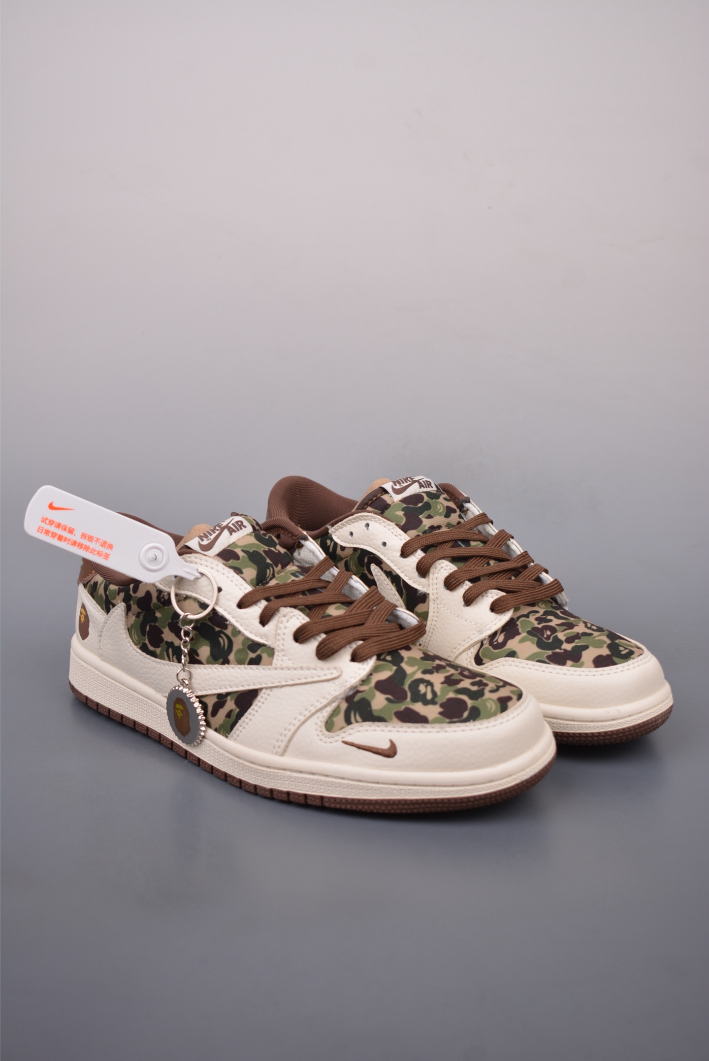 280  Fragment x Travis Scott x 猿人头 Air Jordan 1 Low 三方联名倒钩  XS7089-109