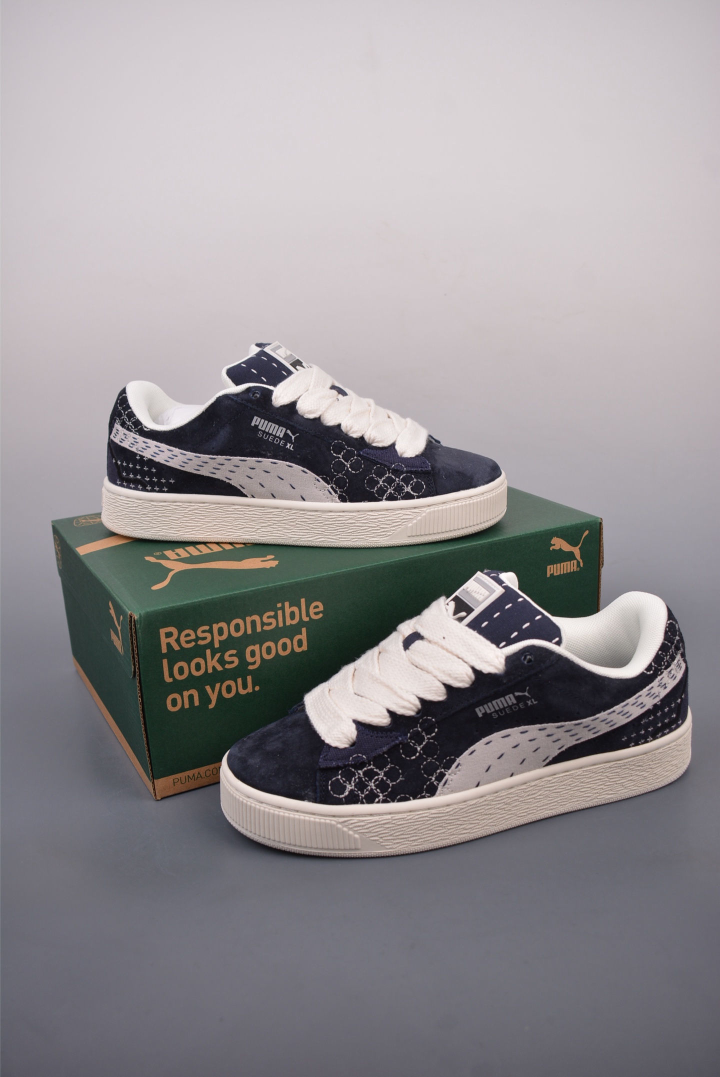 180  PUMA Suede XL 充正版本 轻便防滑低帮板鞋  395777-013