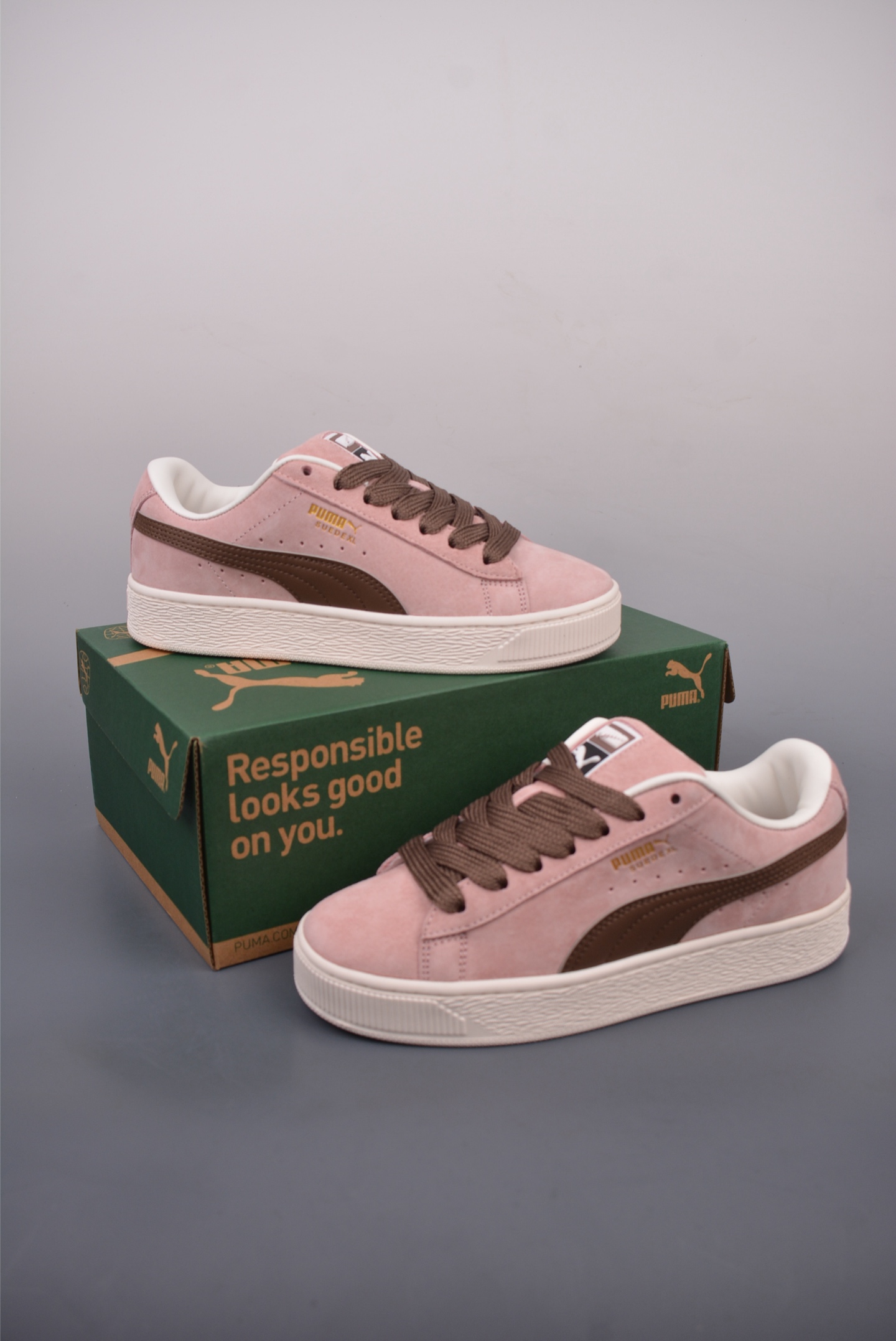 180  PUMA Suede XL 充正版本 轻便防滑低帮板鞋  395205-113