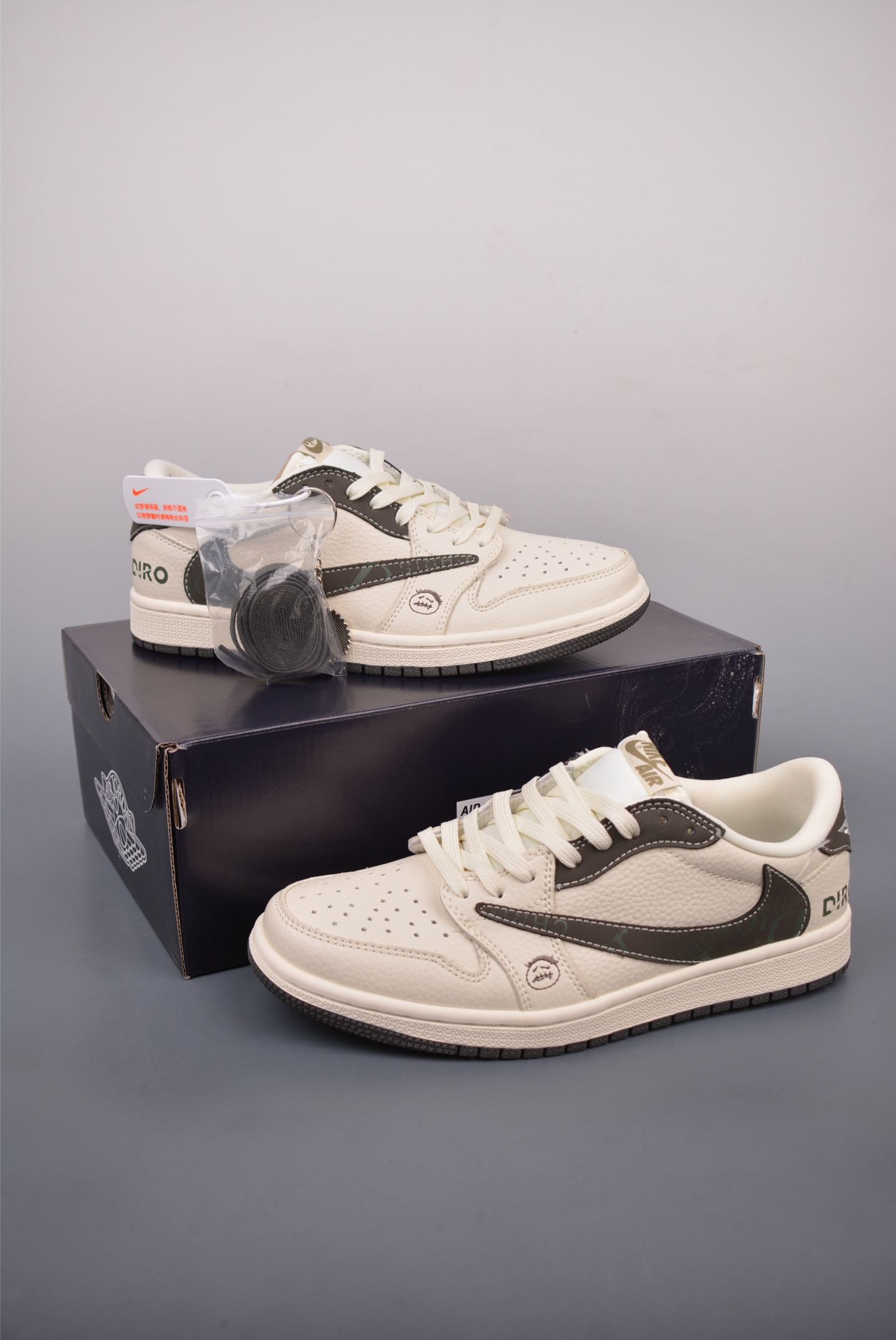 280  Fragment x Travis Scott x Dior Air Jordan 1 Low 三方联名倒钩   LD2025-006