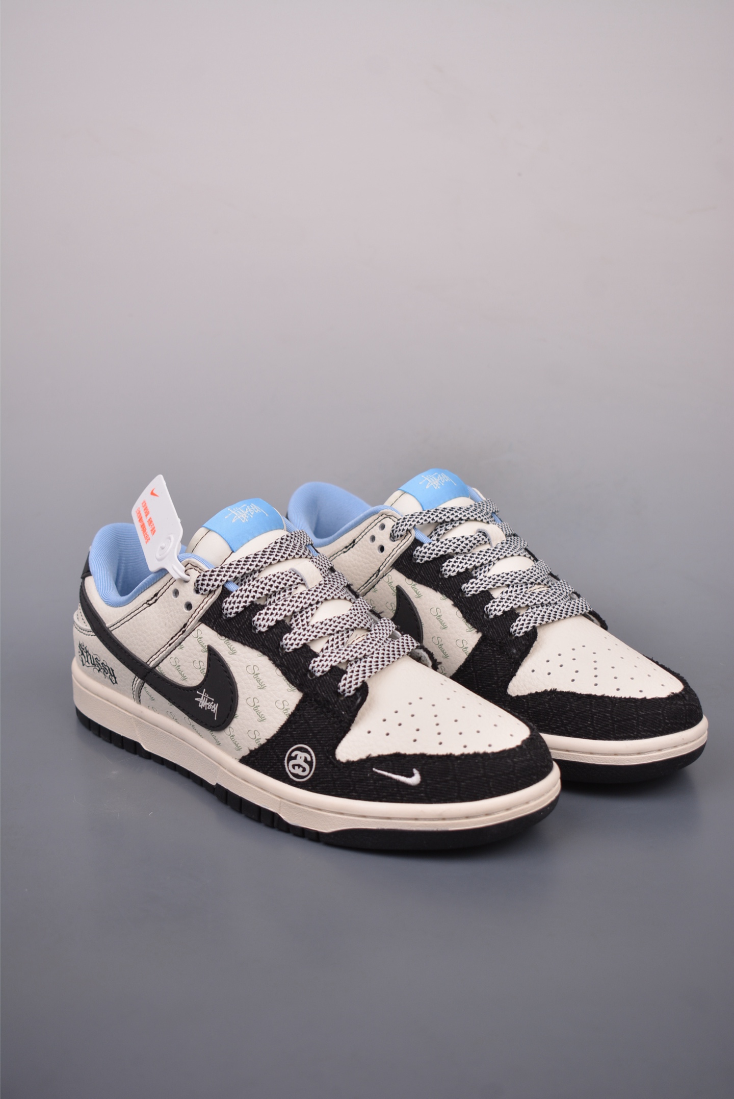 280  Nike SB Dunk Low 斯图西联名 解构抽绳鞋带   ZH2598-267