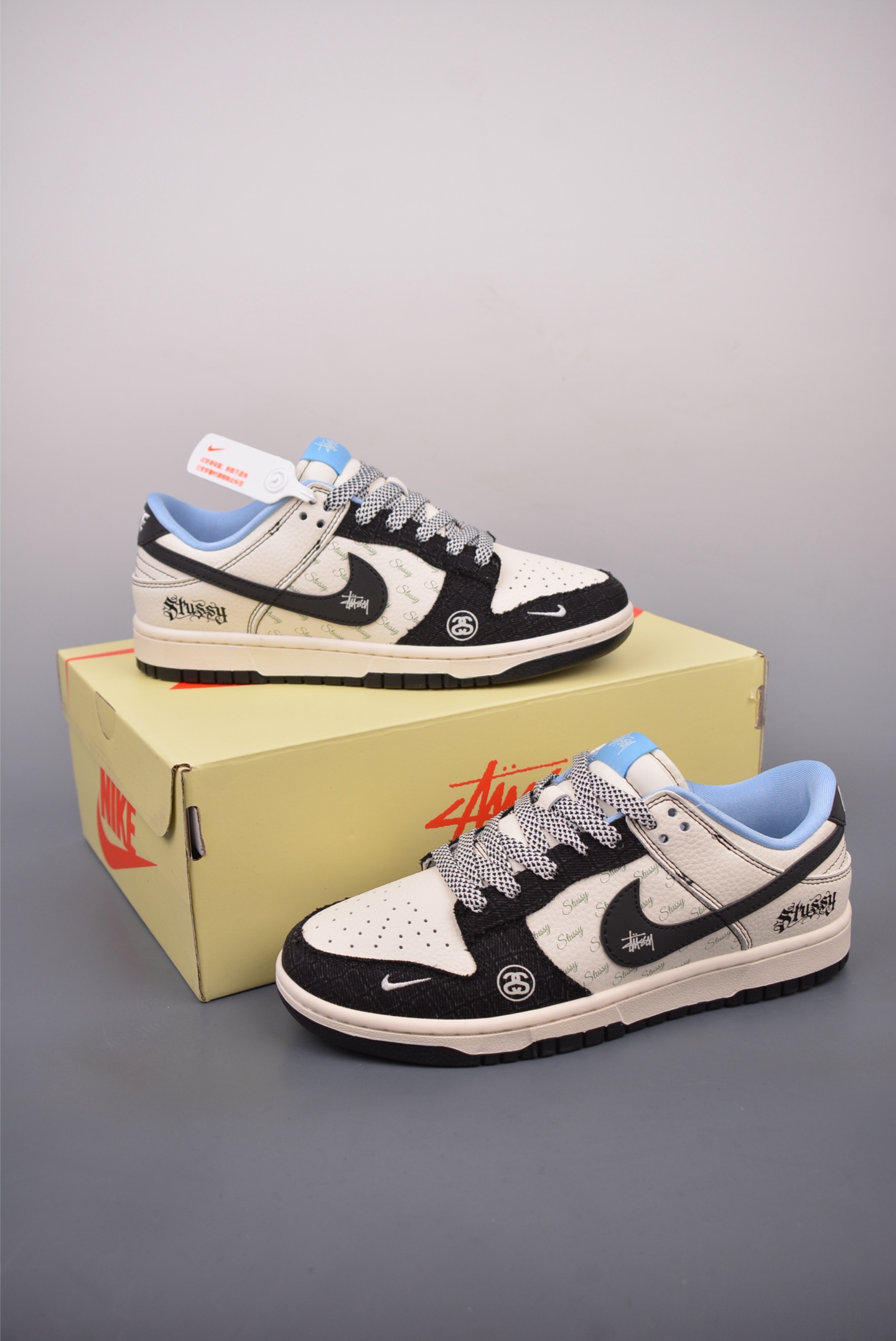 280  Nike SB Dunk Low 斯图西联名 解构抽绳鞋带   ZH2598-267