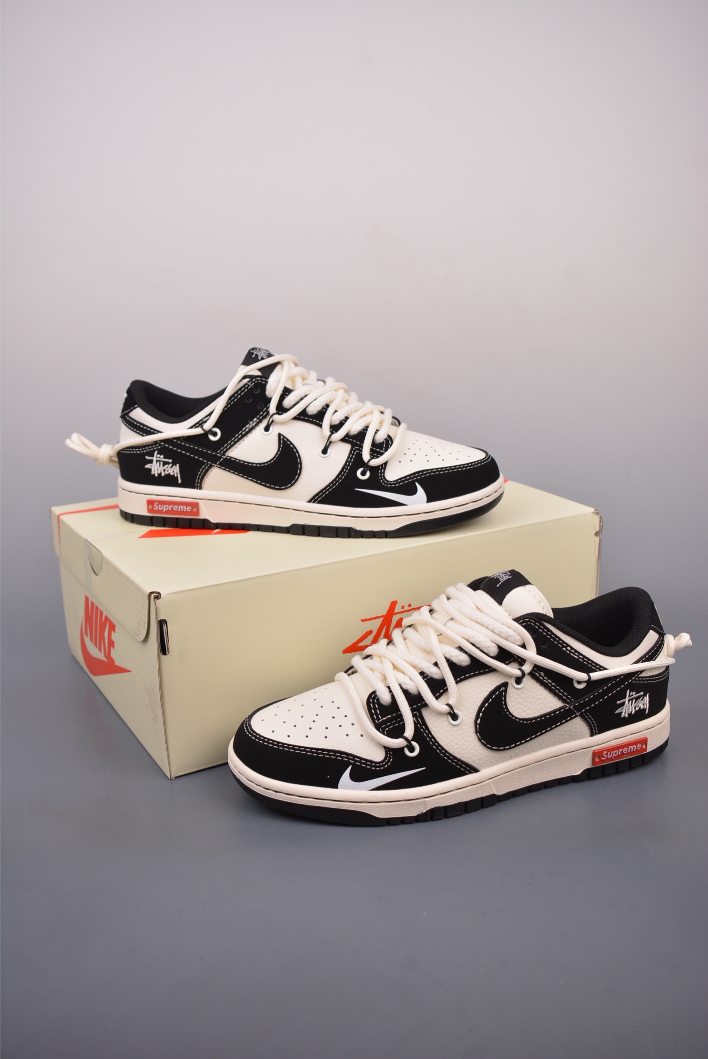 300  Nike SB Dunk Low 斯图西联名 解构抽绳鞋带  YX5066-278