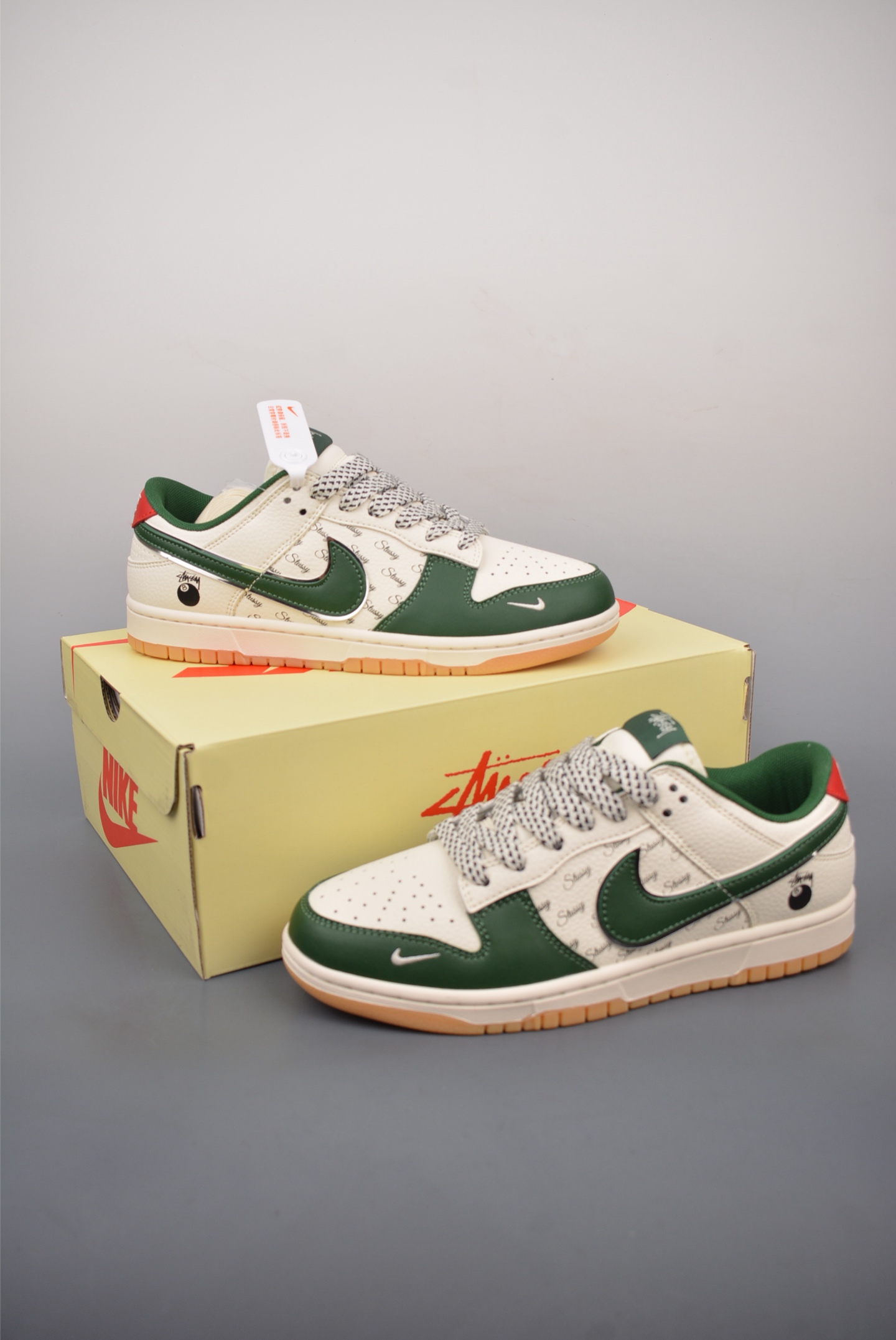 260  Nike SB Dunk Low 黑8 解构抽绳鞋带  SD6868-101