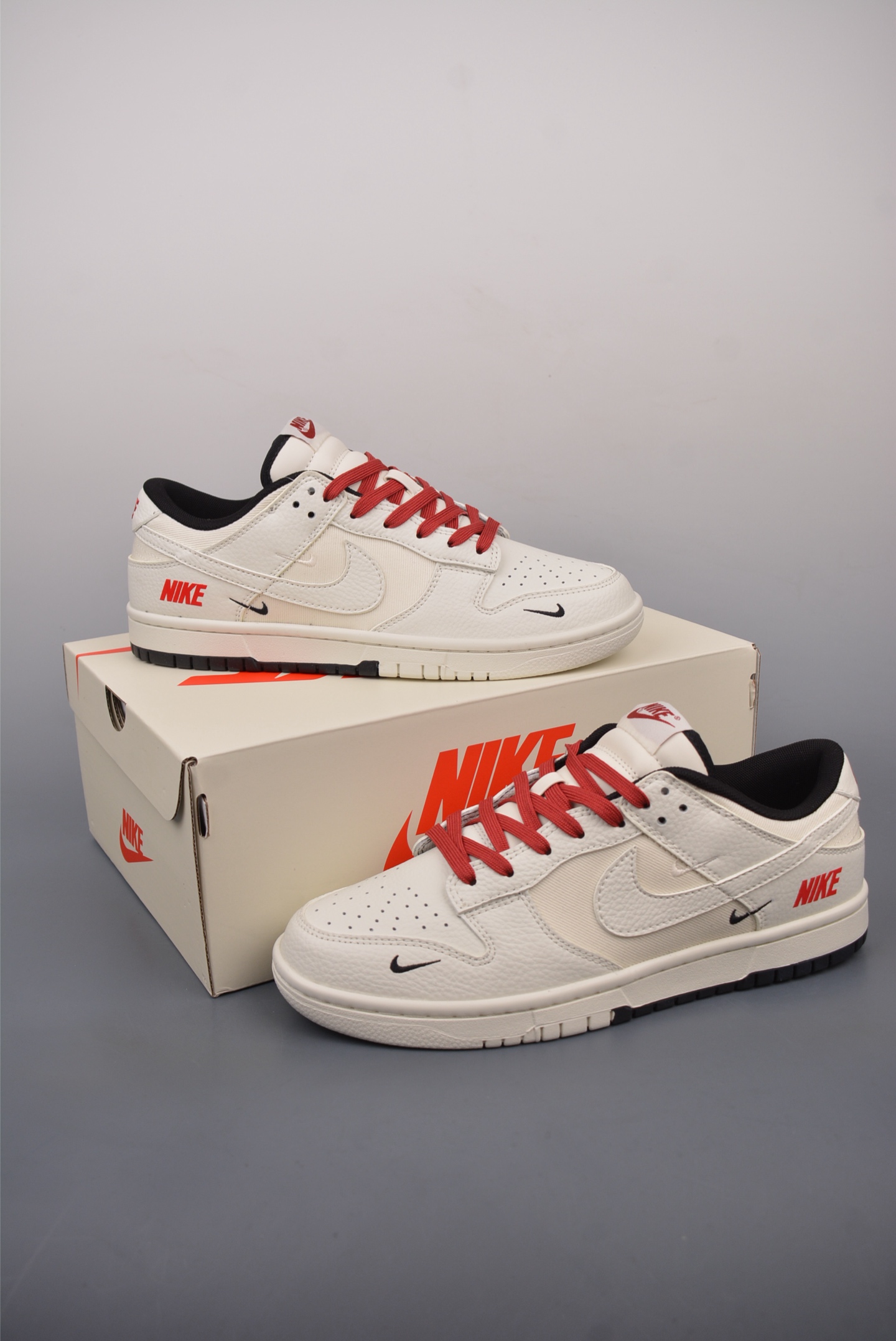 260  Nike SB Dunk Low 白红黑 解构抽绳鞋带  CY5979-120