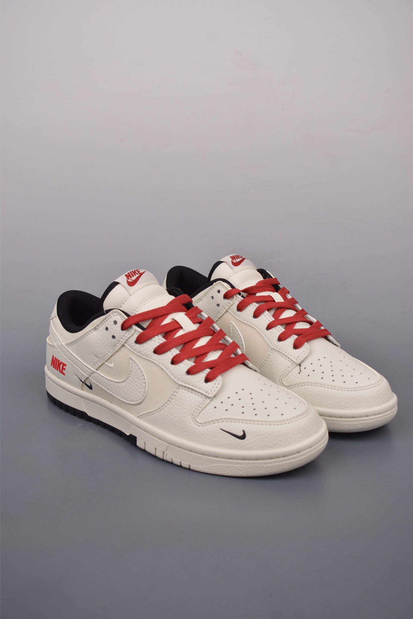 260  Nike SB Dunk Low 白红黑 解构抽绳鞋带  CY5979-120