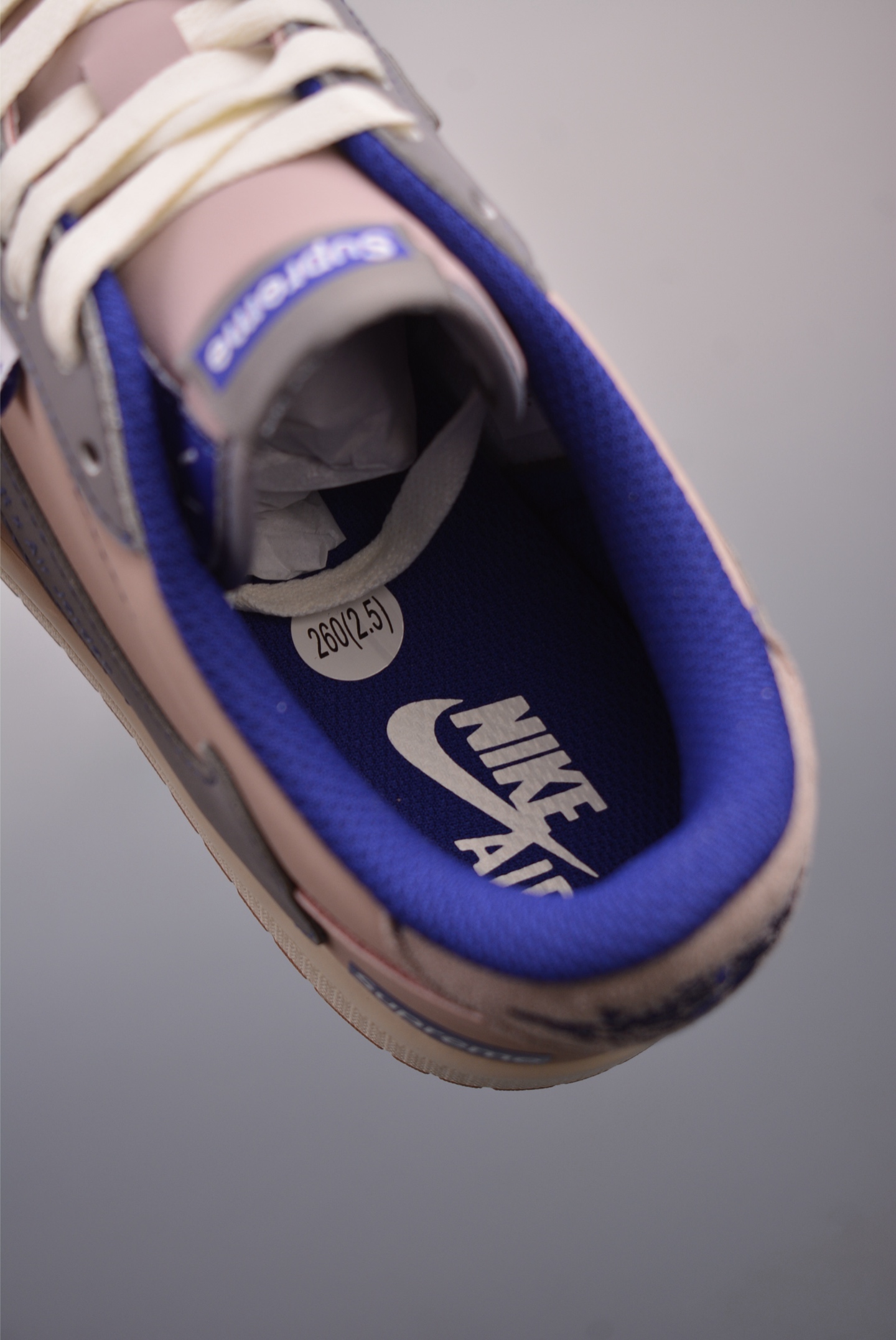 260  Fragment x Travis Scott x Supreme Air Jordan 1 Low 三方联名倒钩  XD1568-102
