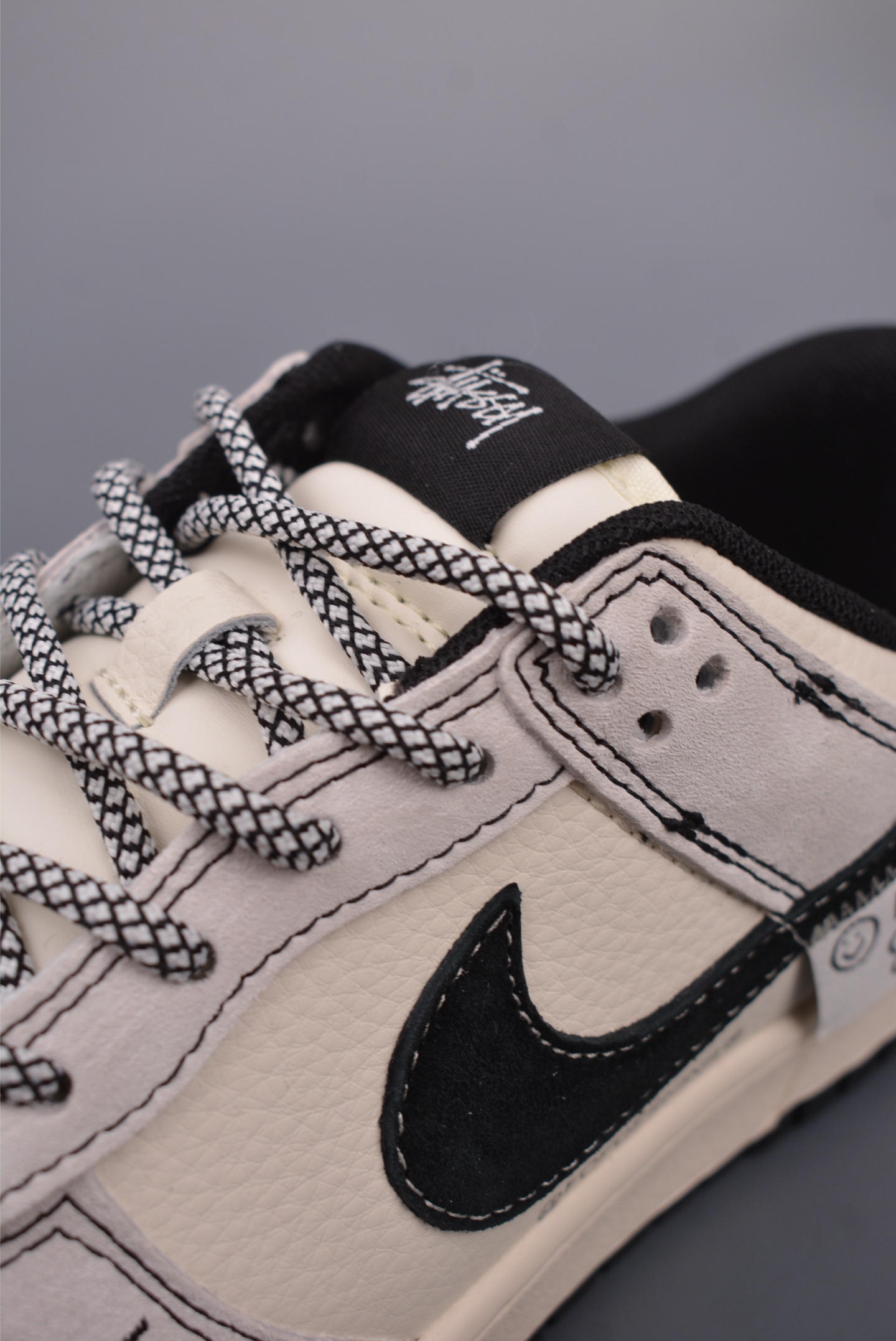 280  Nike SB Dunk Low 斯图西联名 解构抽绳鞋带   XY5066-298