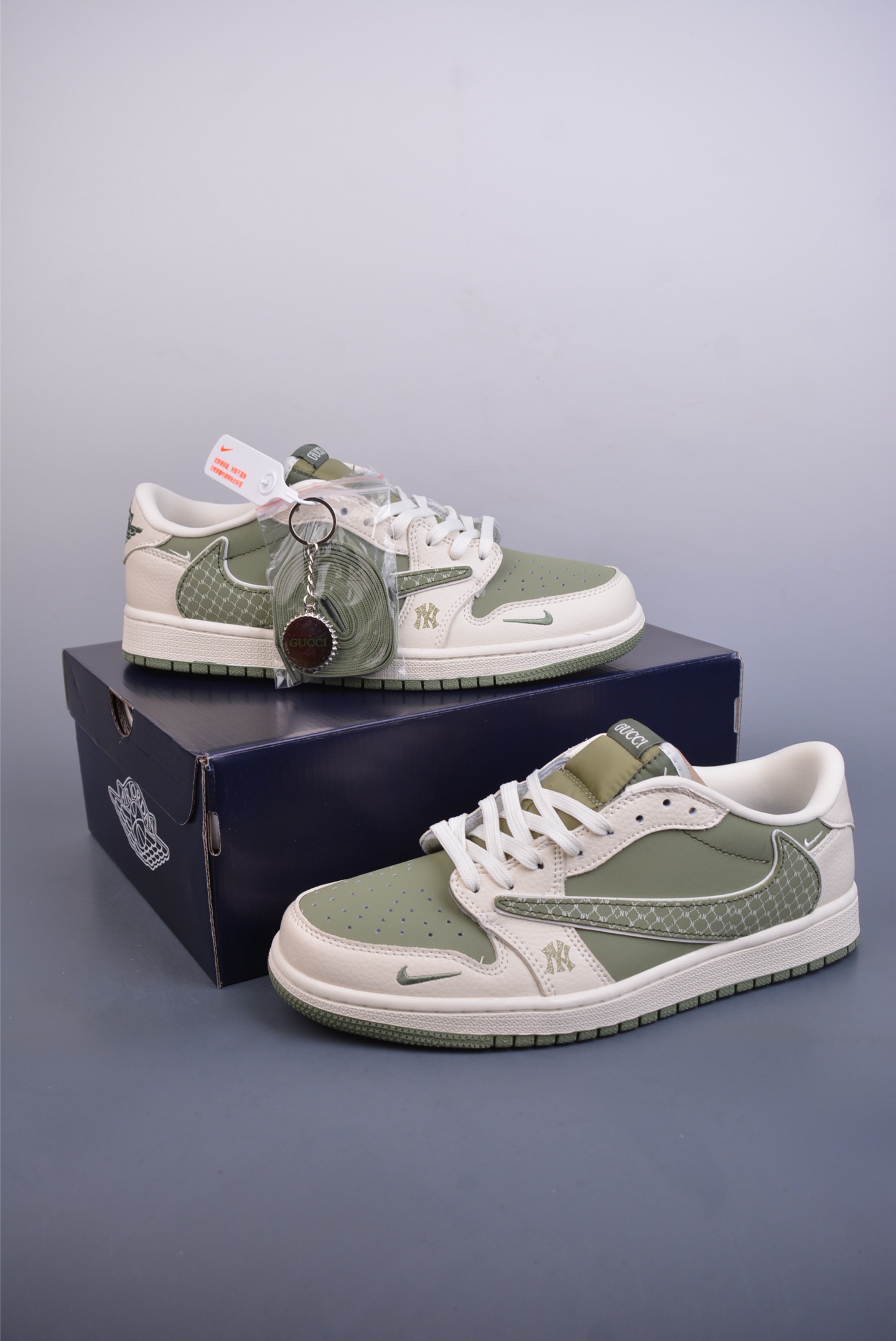 280  Fragment x Travis Scott x MLB Air Jordan 1 Low 三方联名倒钩   XS2024-217
