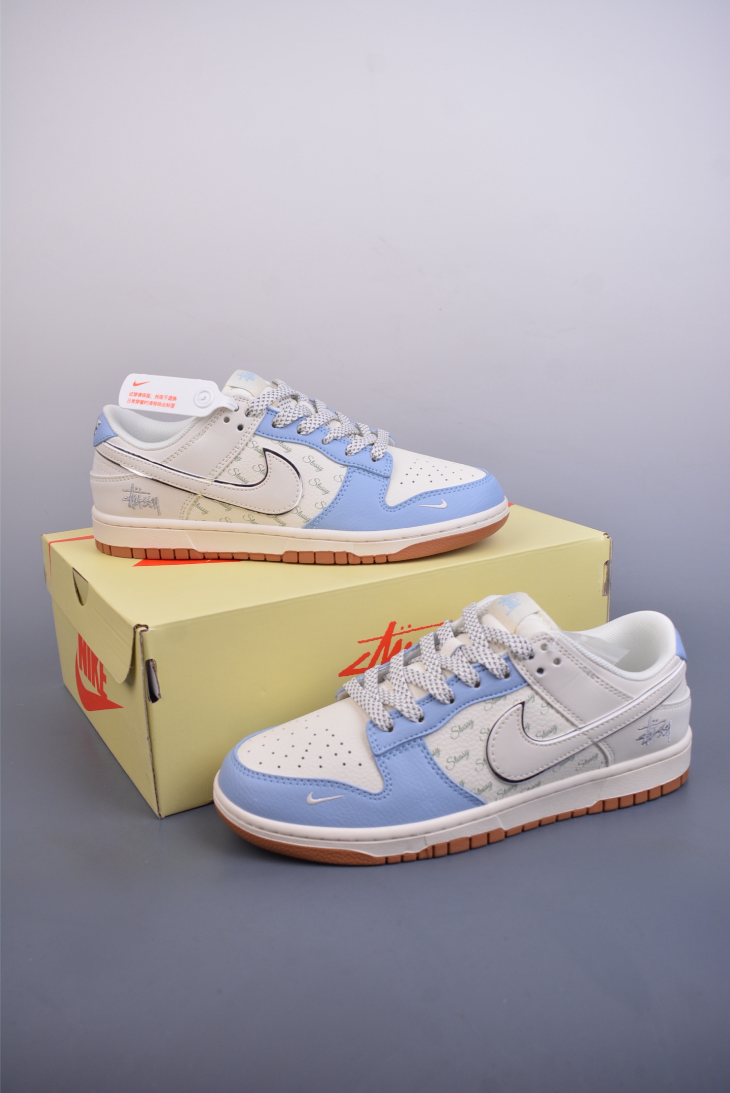 280  Nike SB Dunk Low 斯图西联名 解构抽绳鞋带  ZH2598-246