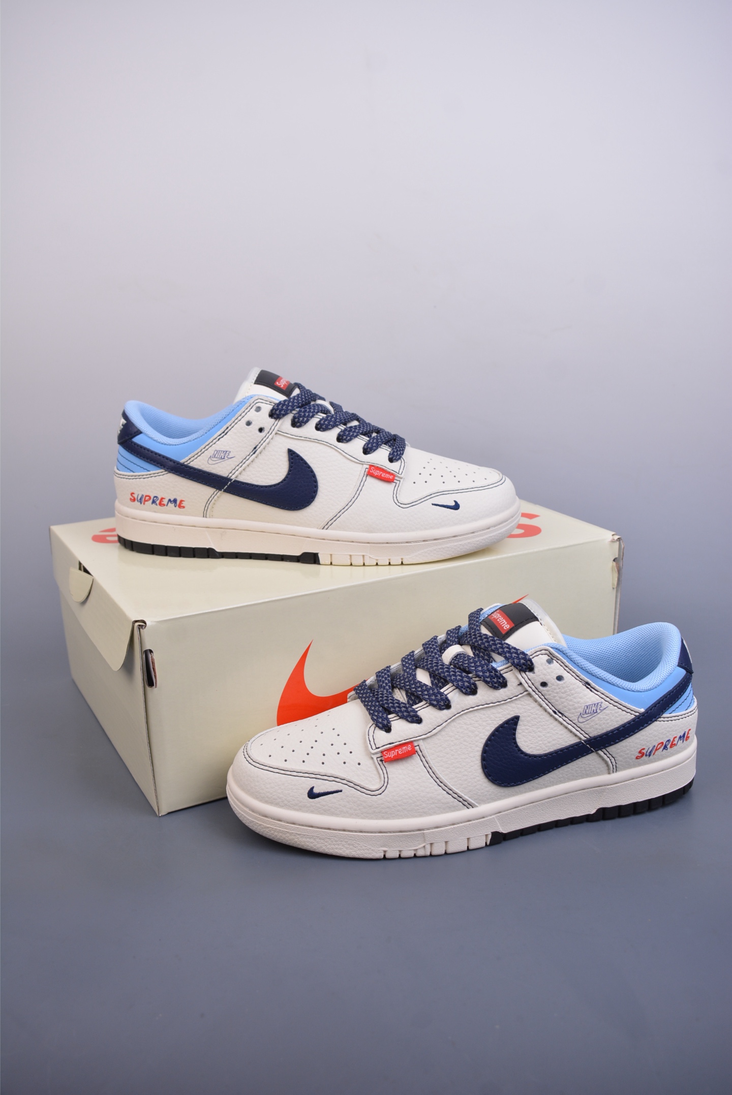 Nike SB Dunk Low Supreme联名 解构抽绳鞋带 FC1688-224