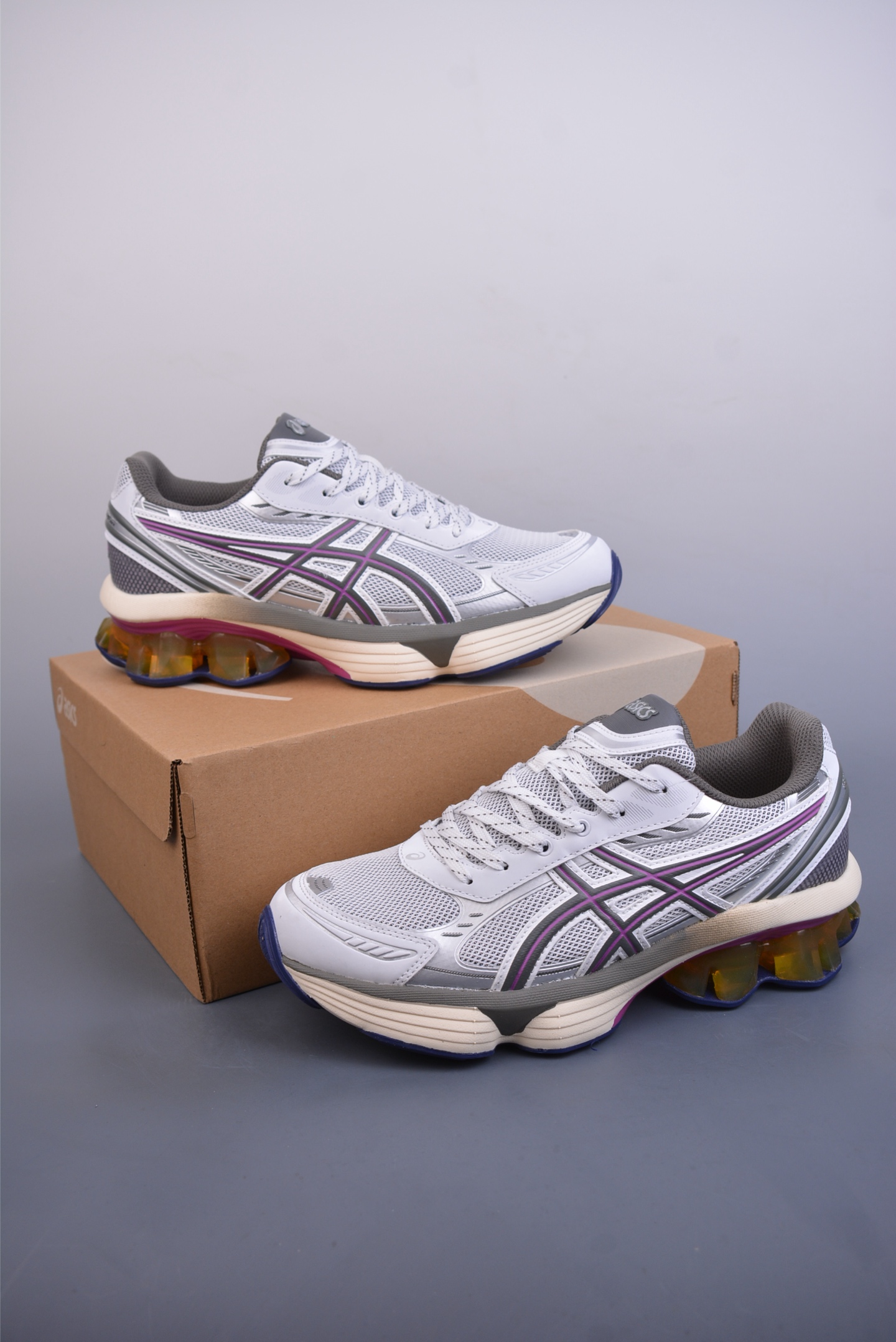 260  Asics Gel-Kinetic Fluent 纯原版本 亚瑟士运动休闲透气专业跑鞋   1203A591-100