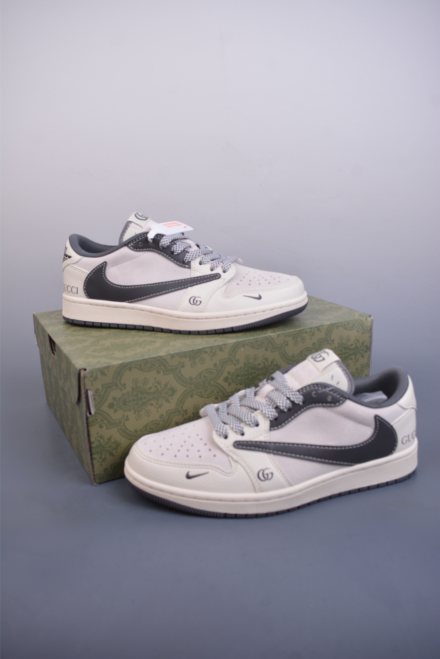 280  Fragment x Travis Scott x Gucci Air Jordan 1 Low 三方联名倒钩  XS3086-012