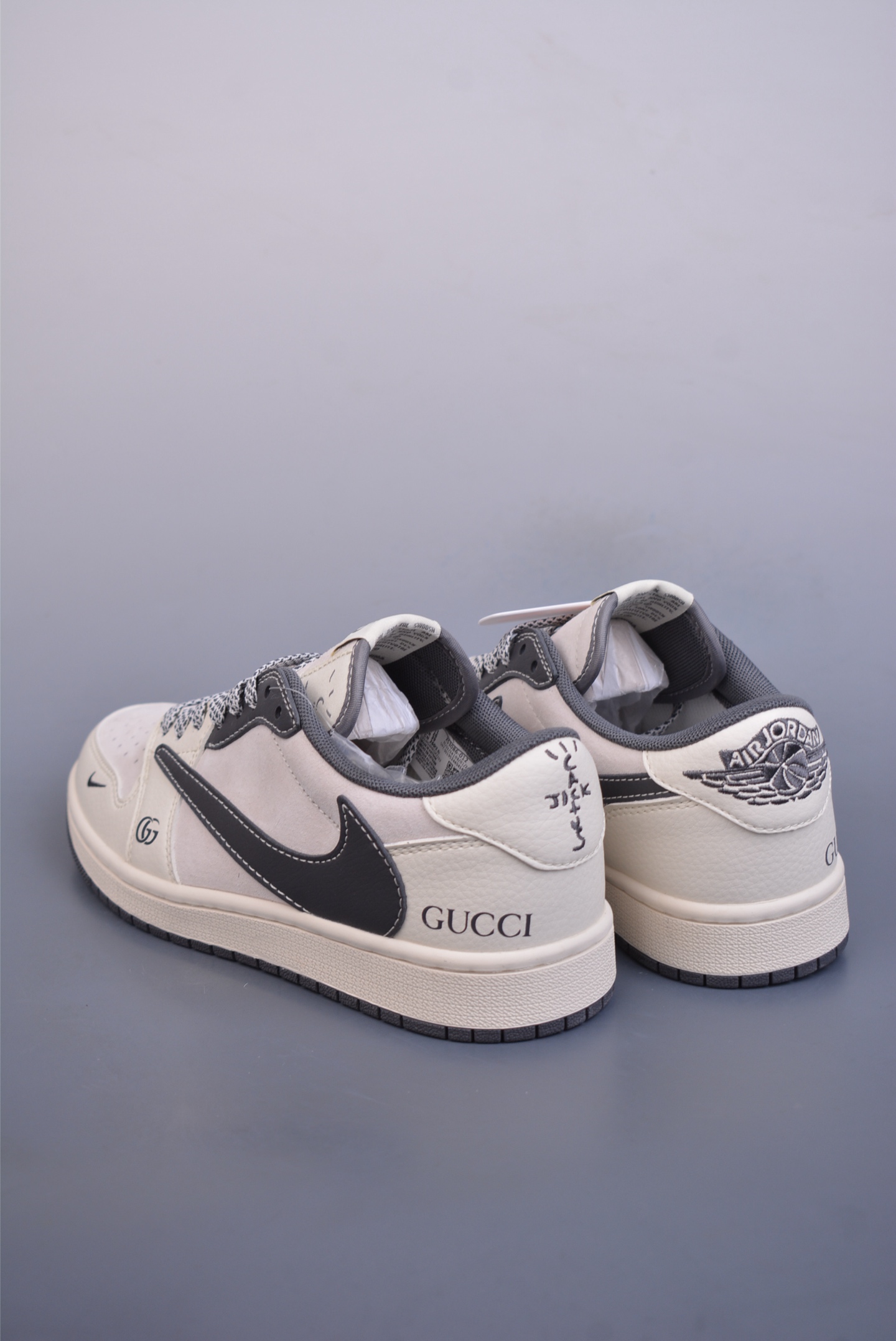 280  Fragment x Travis Scott x Gucci Air Jordan 1 Low 三方联名倒钩  XS3086-012