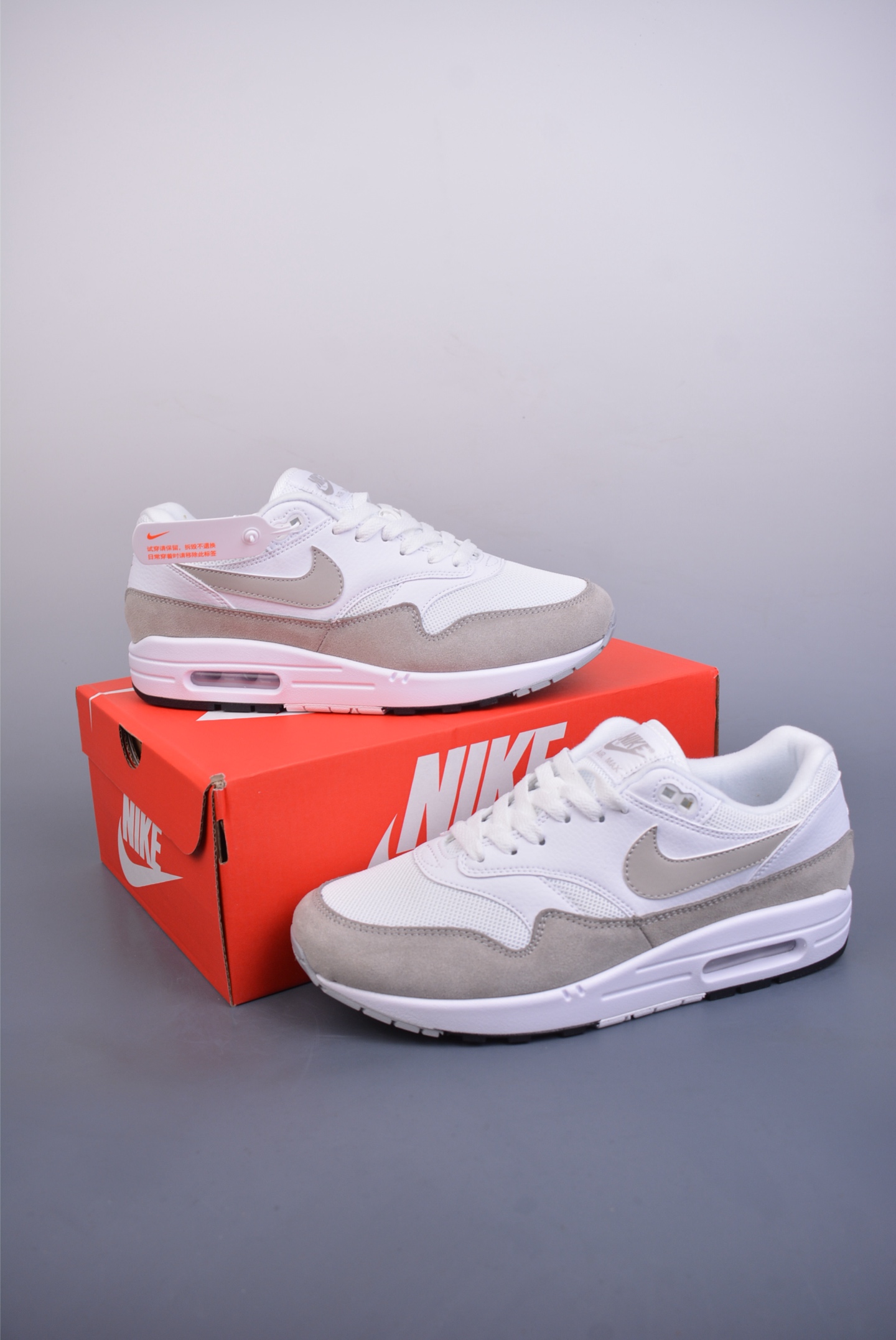 220 Nike Air Max 1 复刻拼接 纯原版本 复古休闲跑步鞋 AH8145-110