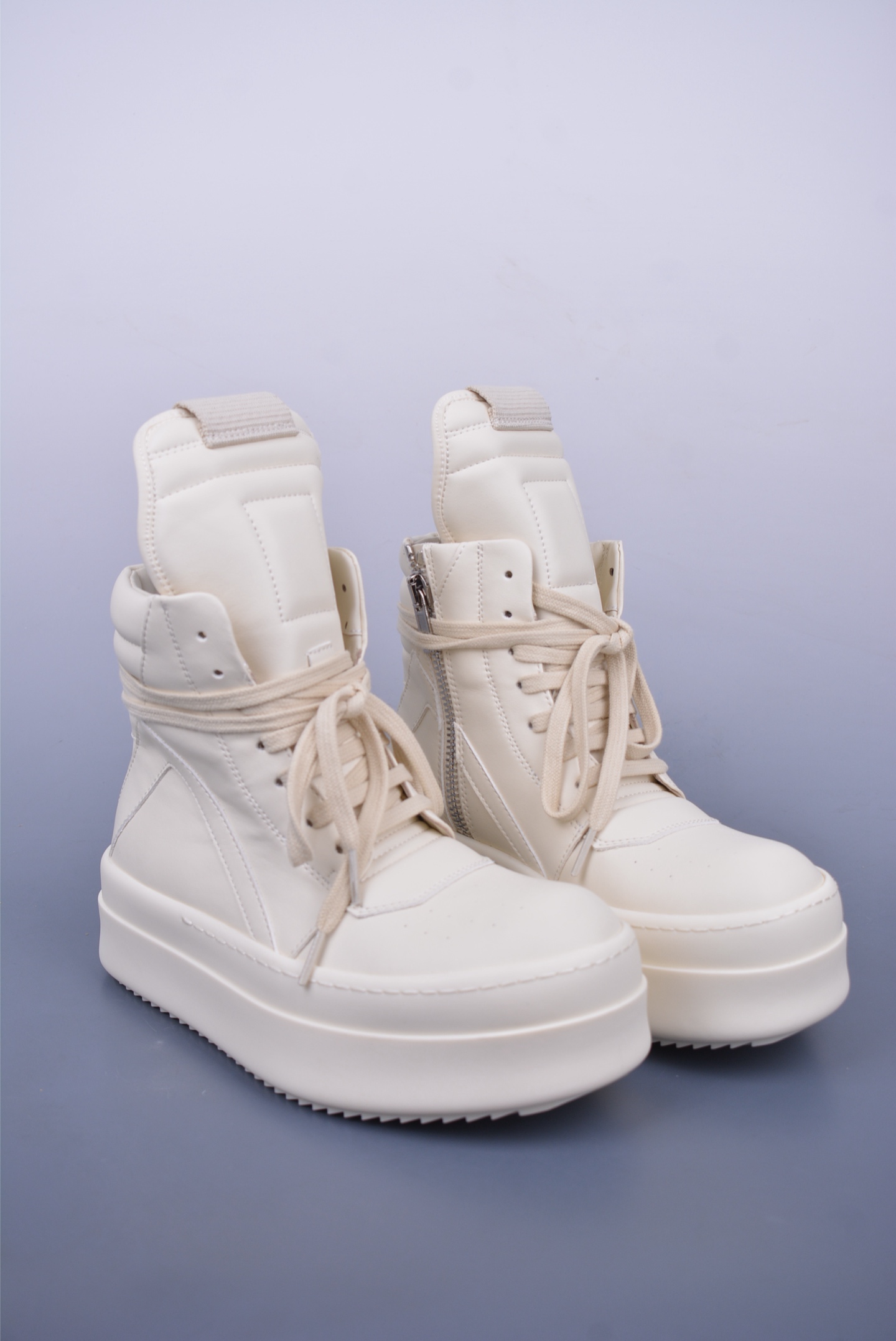 600 RO欧文斯Rickowens 纯白倒三角 Ro西瓜头厚底高邦 RU01E5868