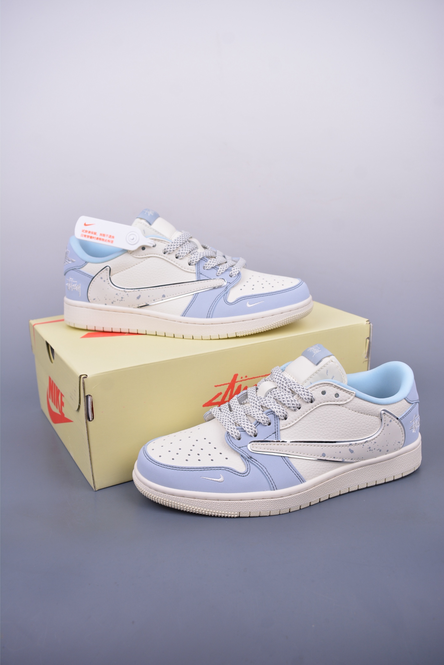 280 Fragment x Travis Scott x 斯图西 Air Jordan 1 Low 三方联名倒钩 ZH2598-249