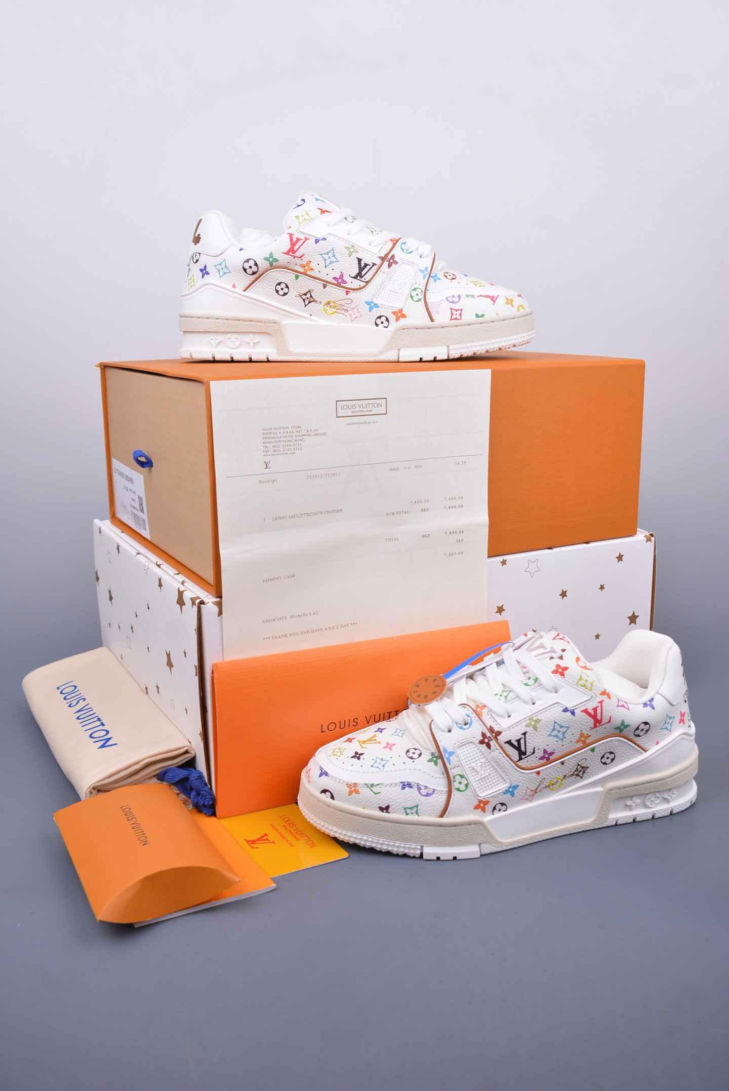 600 路易威登Louis Vuitton Trainer Sneaker Low 休闲运动文化百搭篮球板鞋