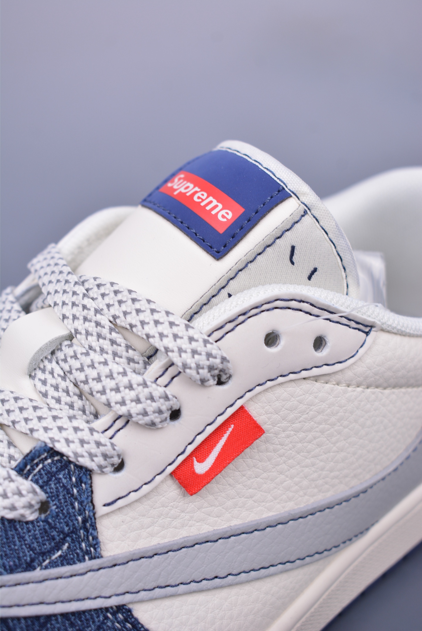 Fragment x Travis Scott x Supreme Air Jordan 1 Low 三方联名倒钩 JJ2508-565