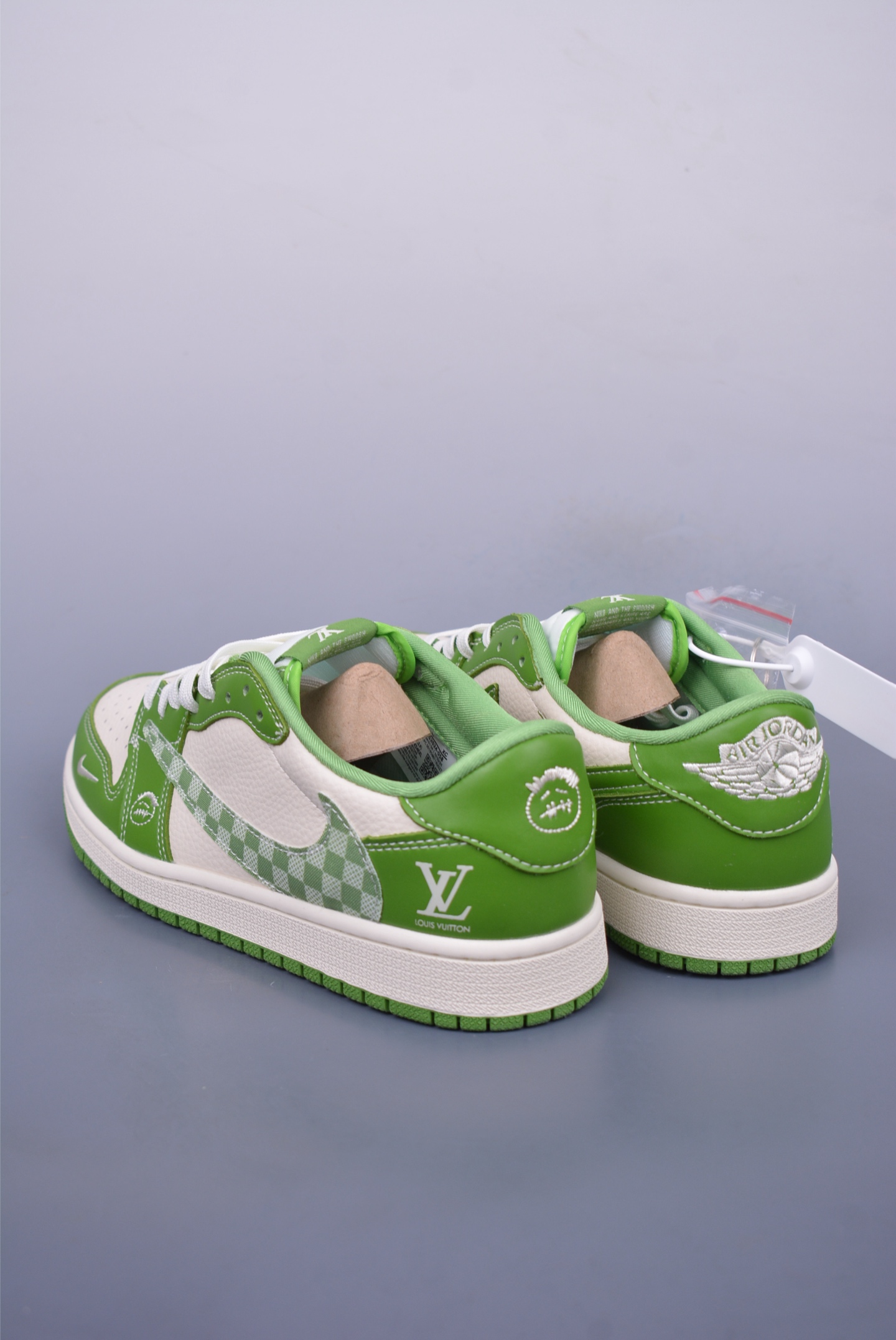 Fragment x Travis Scott x LV Air Jordan 1 Low 三方联名倒钩 XS2024-058