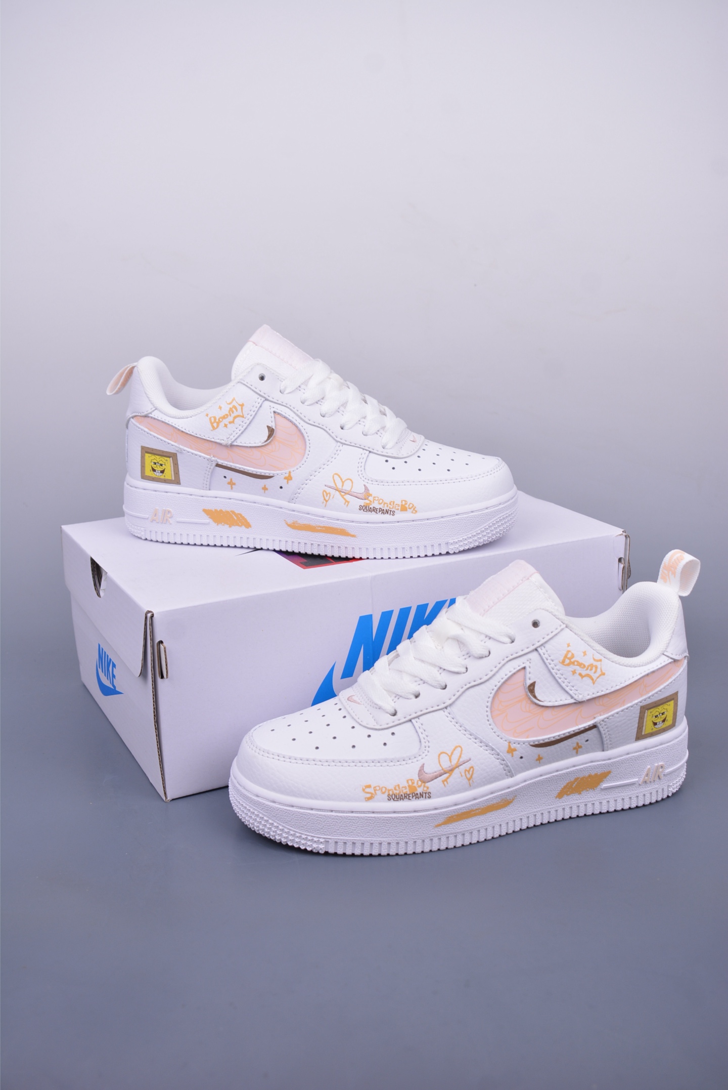 260 Nike Air Force 1 Low 海绵宝宝 FB8971-070