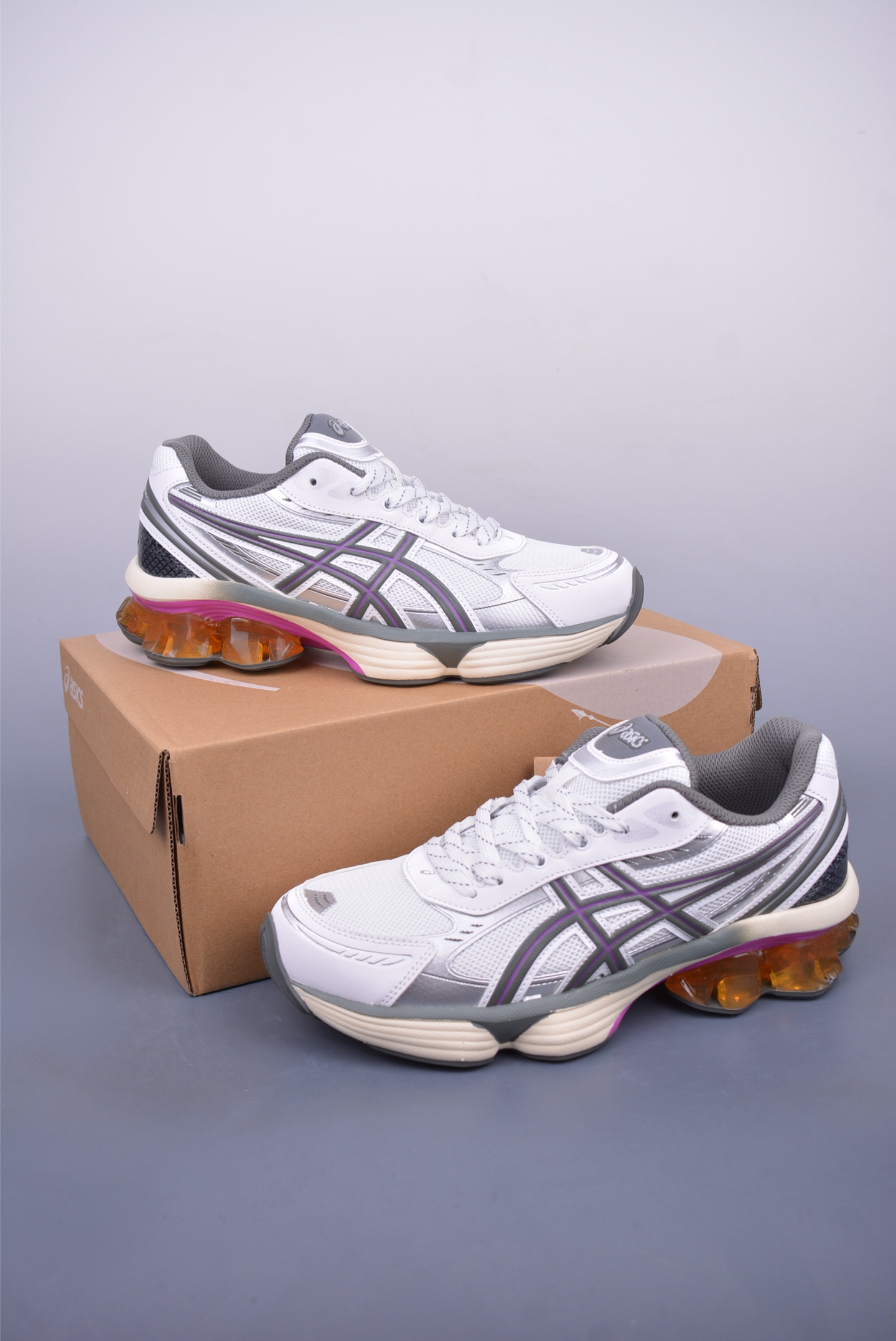210 Asics Gel-Kinetic Fluent 版本 亚瑟士运动休闲透气专业跑鞋 1203A591-100