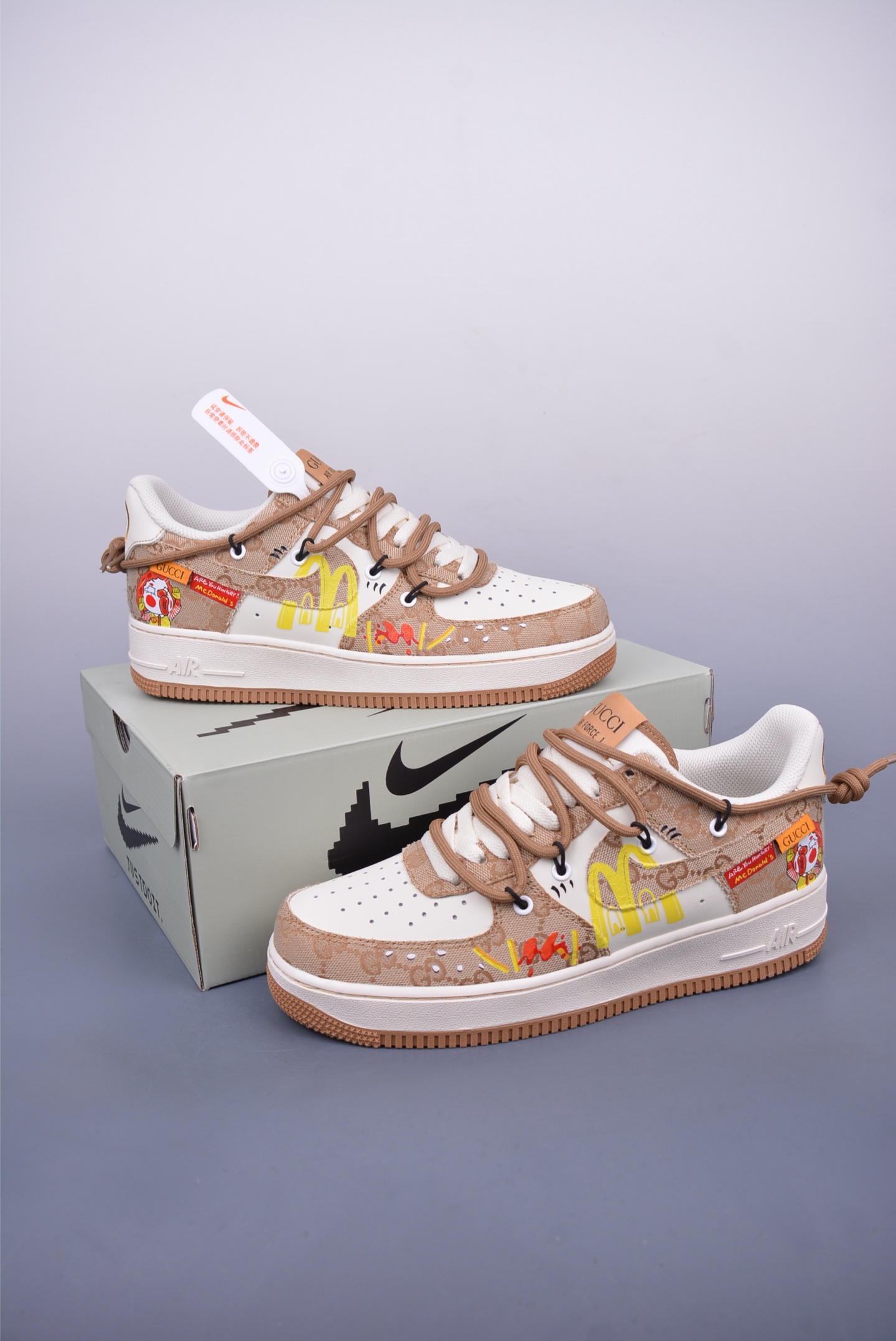 260 Nike Air Force 1 Low 解构鞋带 麦当劳联名 BD0077-111