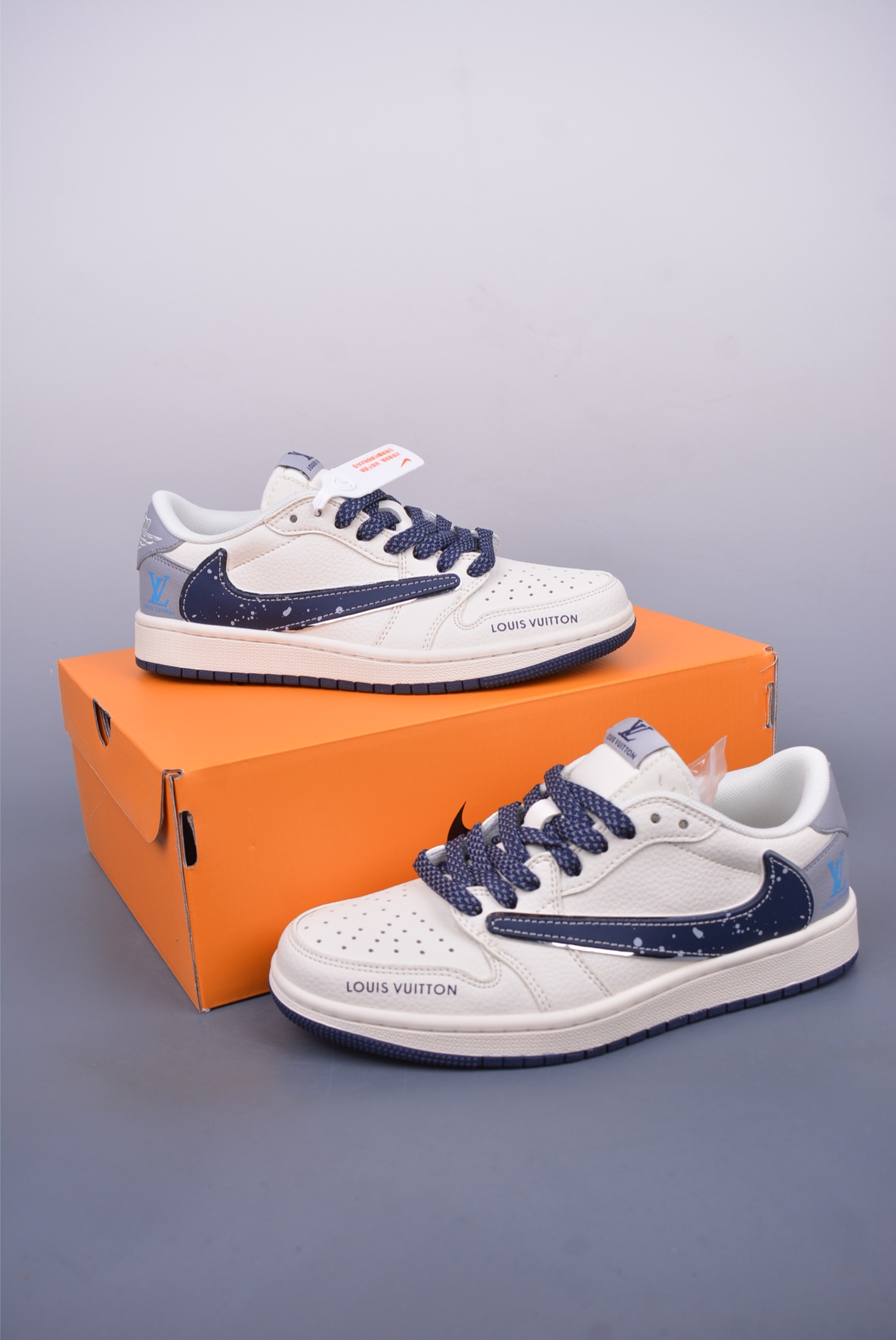 280 Fragment x Travis Scott x LV Air Jordan 1 Low 三方联名倒钩 ZH2598-242