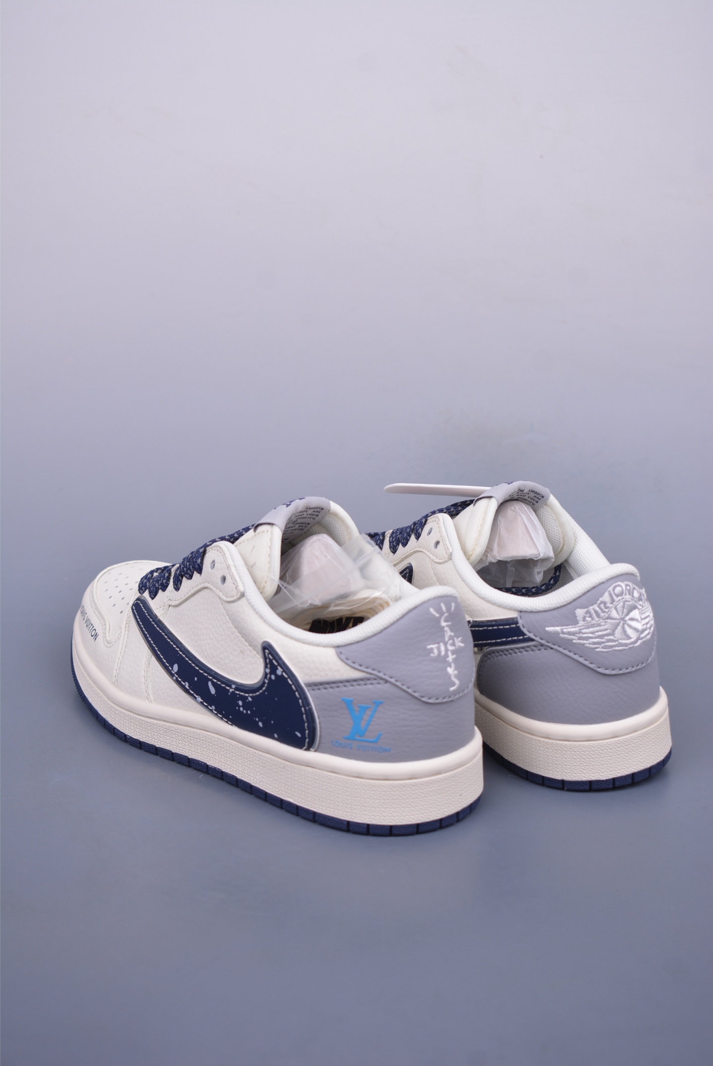 280 Fragment x Travis Scott x LV Air Jordan 1 Low 三方联名倒钩 ZH2598-242