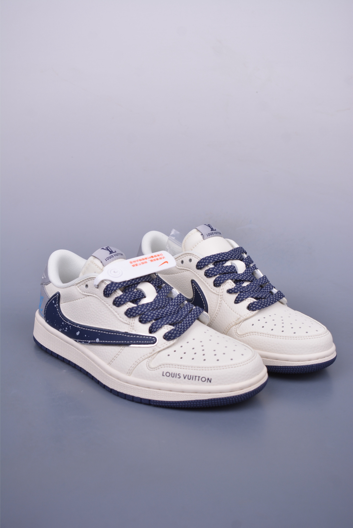 280 Fragment x Travis Scott x LV Air Jordan 1 Low 三方联名倒钩 ZH2598-242